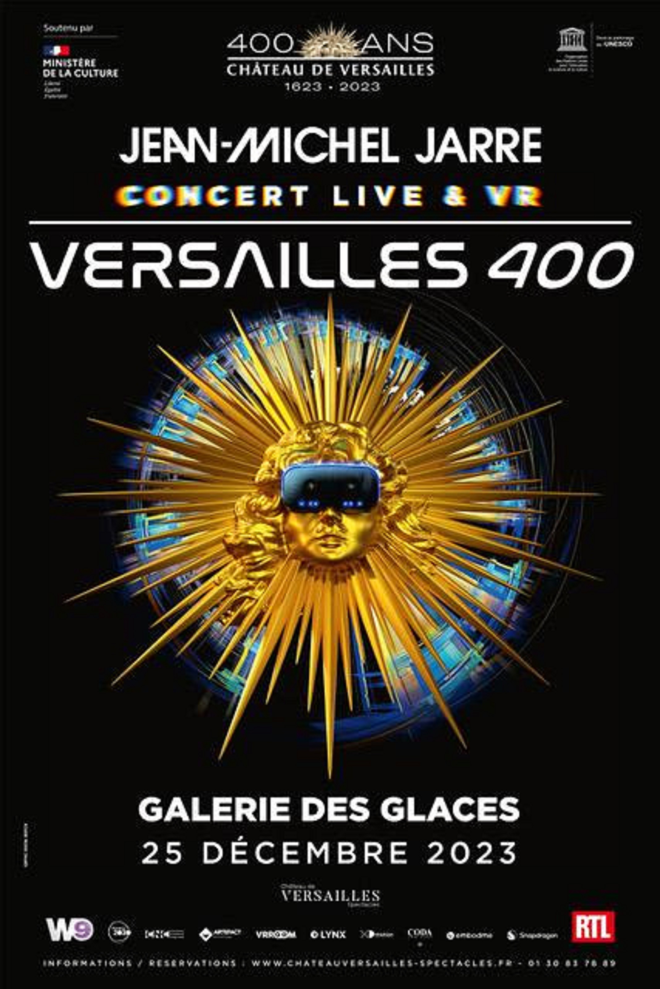 Experience In VR Jean-Michel Jarre “VERSAILLES 400” An Innovative Mixed-Reality Concert Monday, December 25 From The Château De Versailles