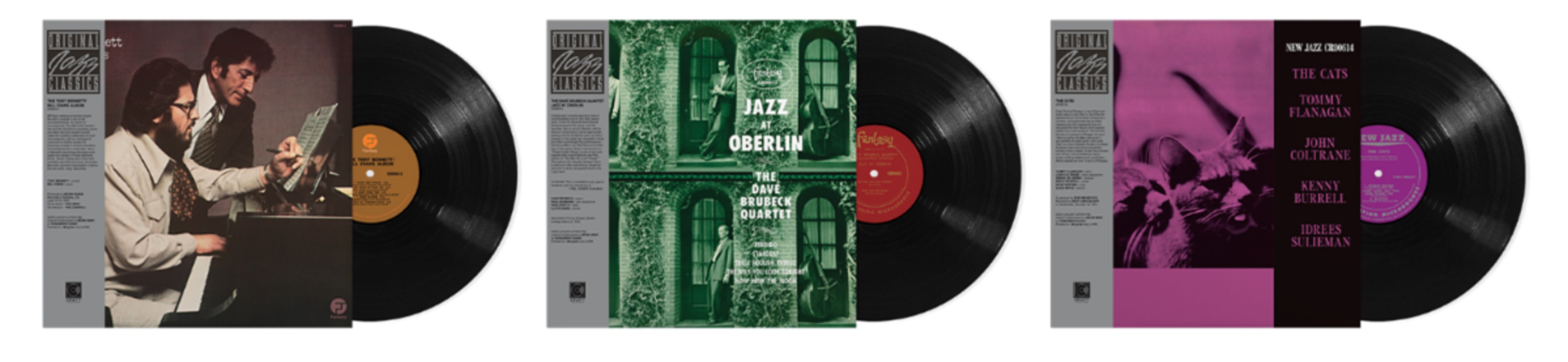 Original Jazz Classics rollout continues w/ ‘The Tony Bennett Bill Evans Album,’ The Dave Brubeck Quartet’s ‘Jazz at Oberlin’ and ‘The Cats’