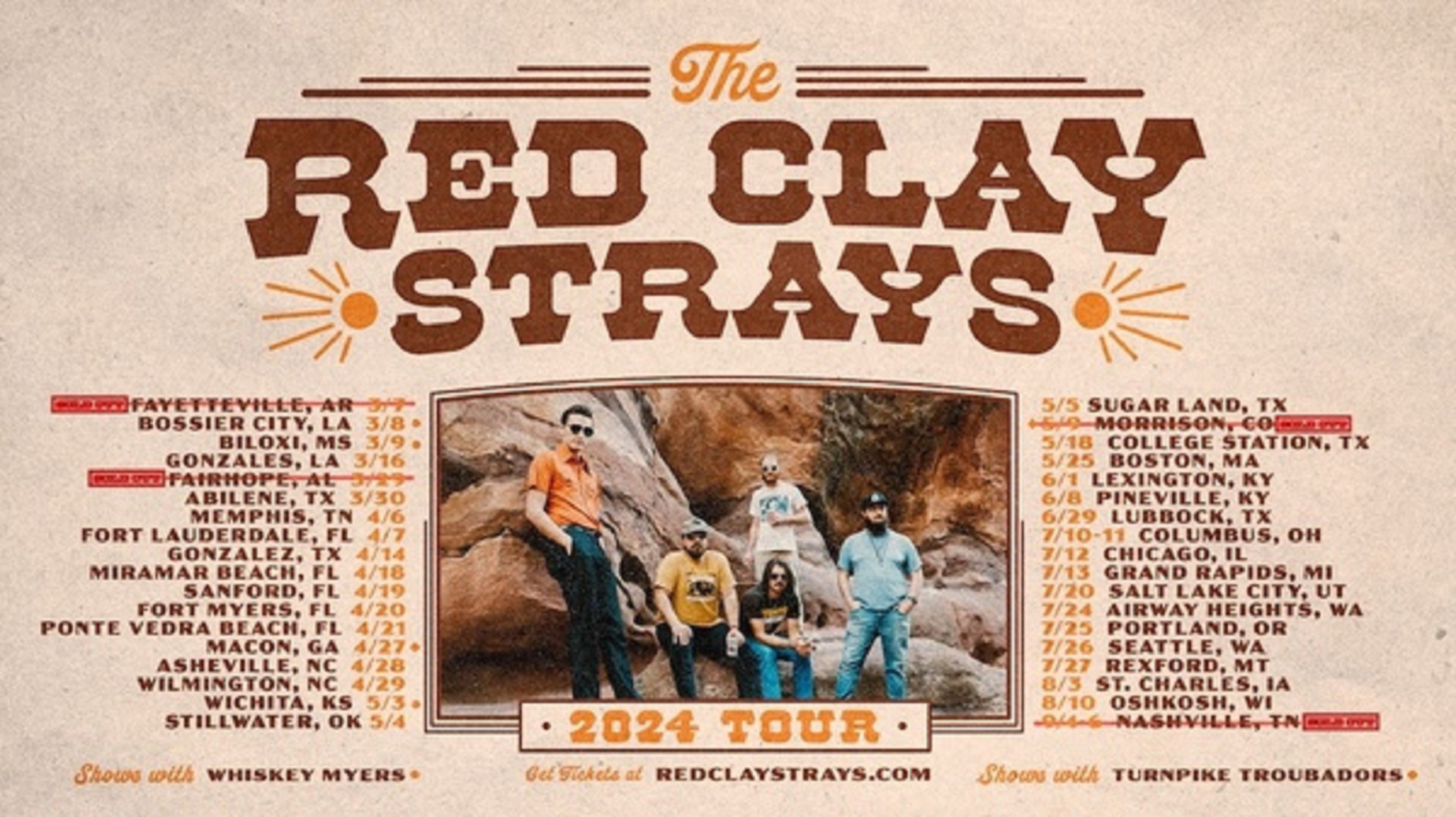 The Red Clay Strays extend 2024 headline tour