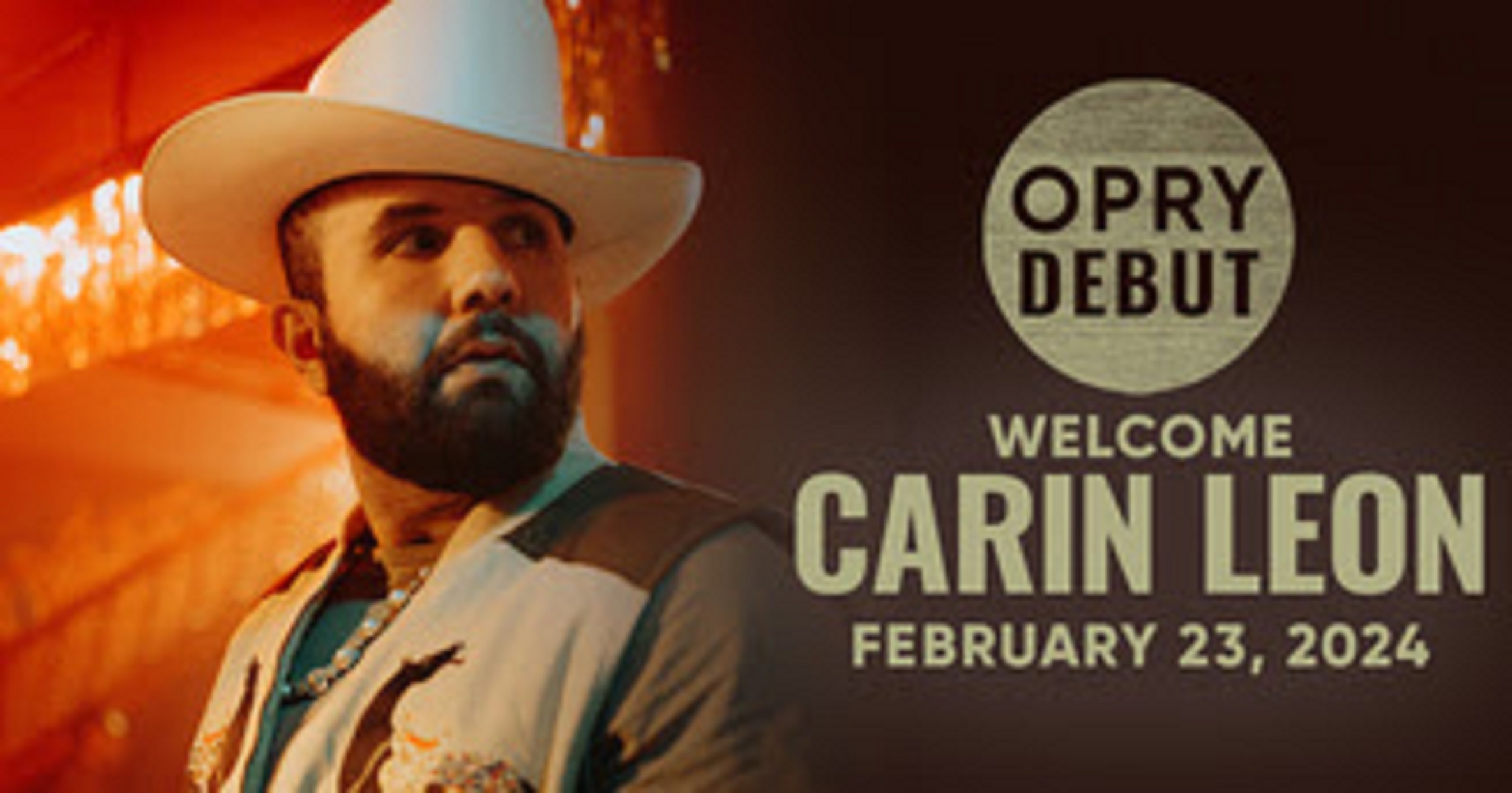 Carín León makes Grand Ole Opry debut on February 23 marking a career milestone