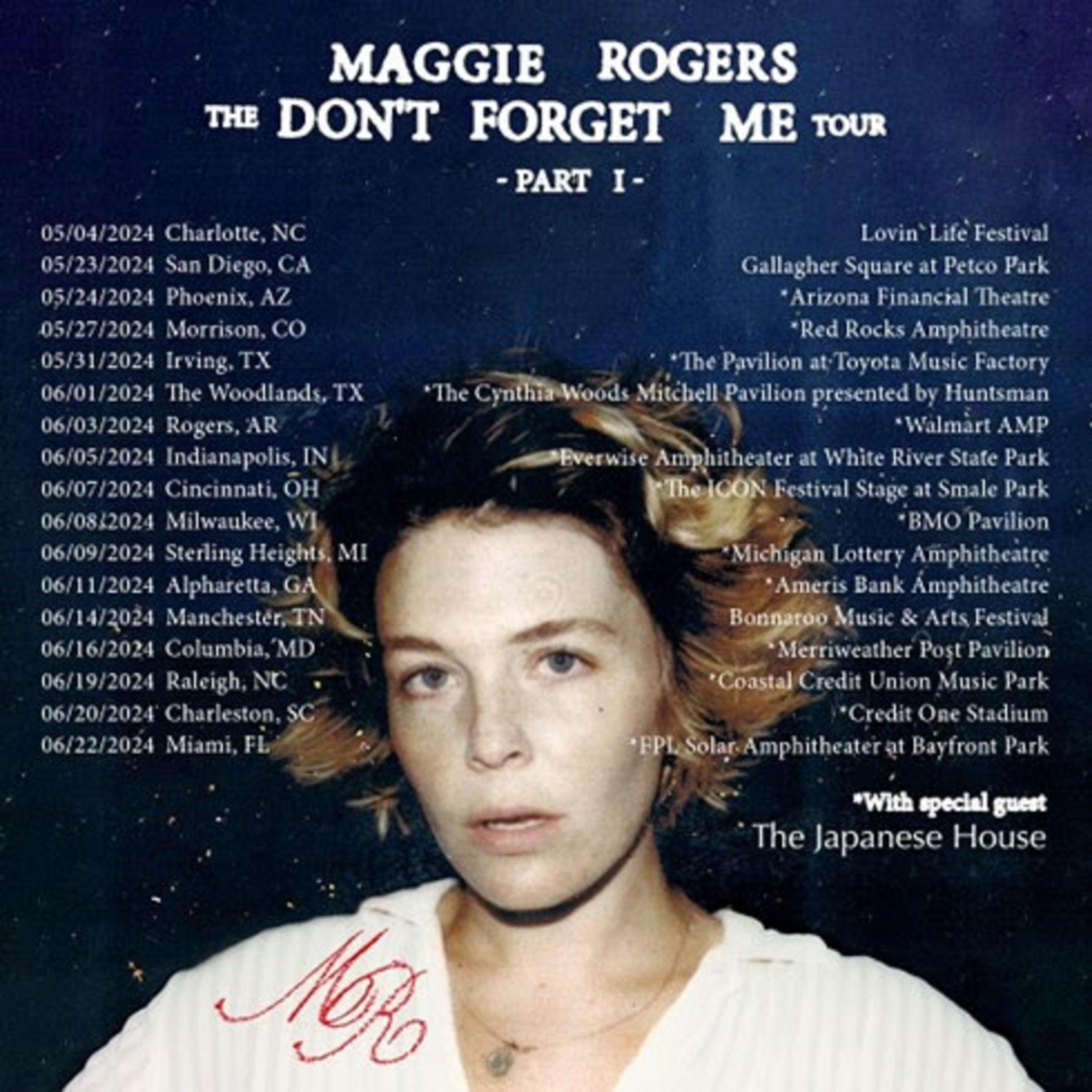 MAGGIE ROGERS ANNOUNCES PART 1 OF THE DON’T FORGET ME TOUR, LAUNCHING MAY 23