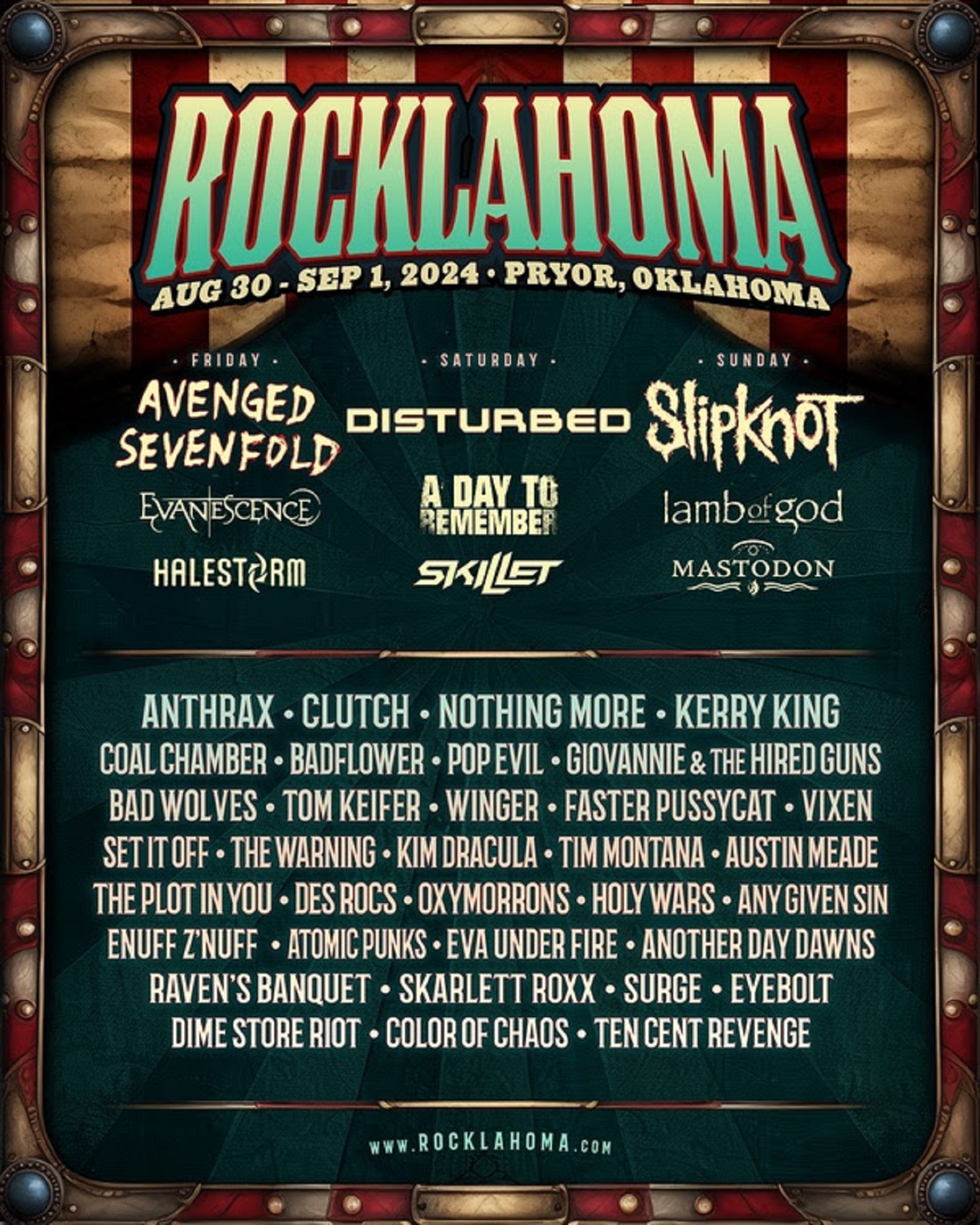 Rocklahoma Announces Its Biggest Lineup Ever For 2024