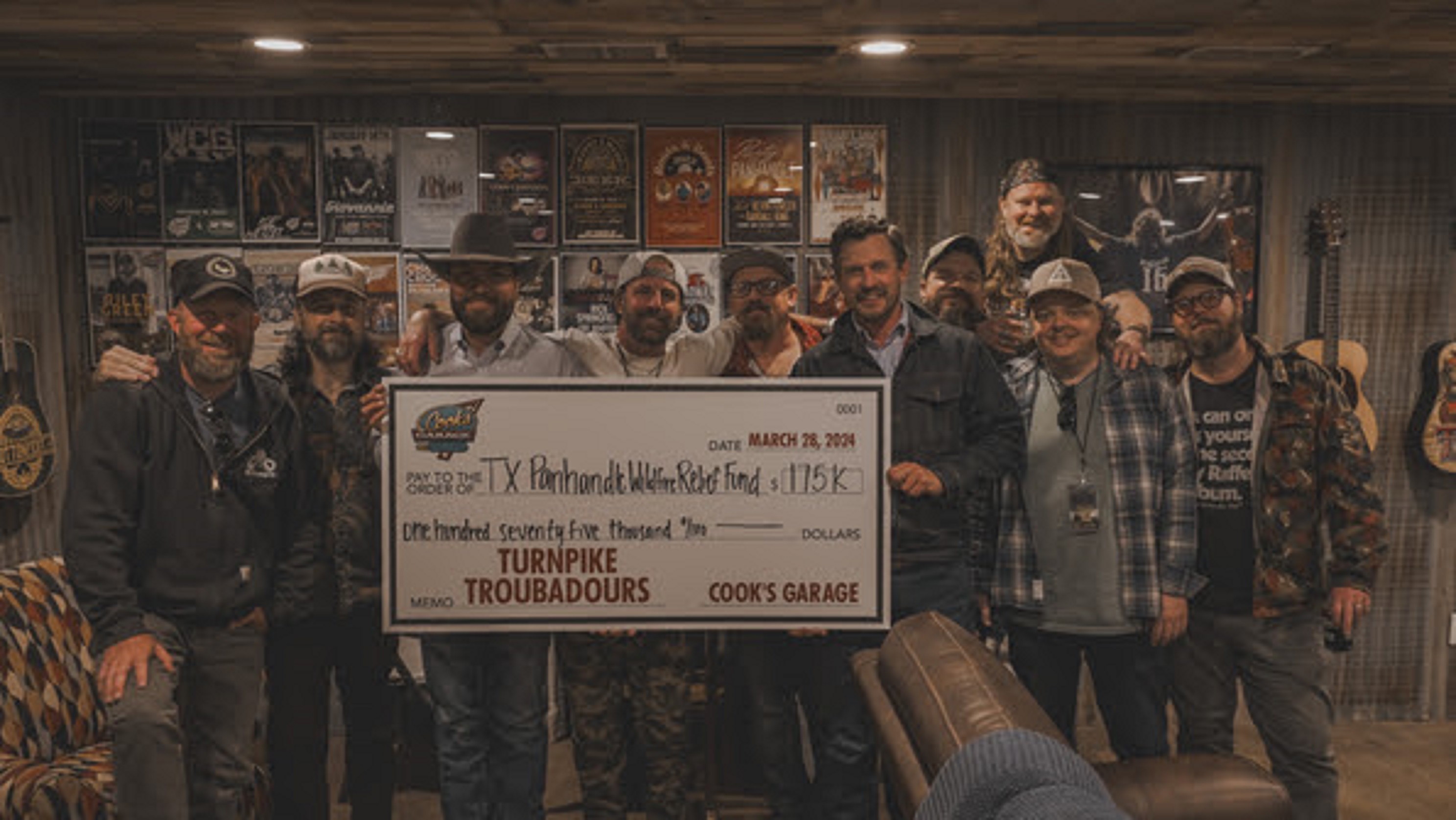 Turnpike Troubadours raise $175,000 for The Texas Panhandle Wildfire Relief Fund