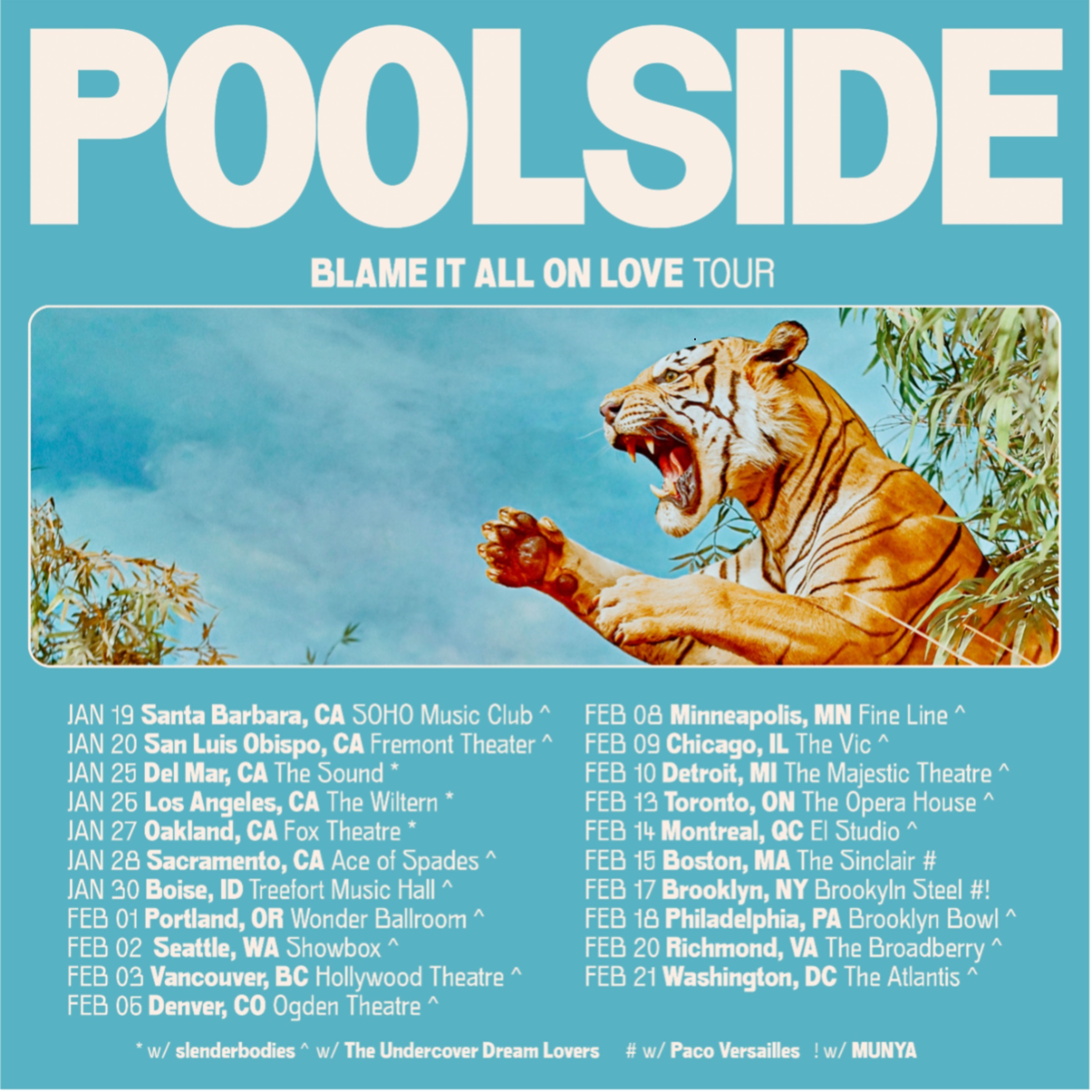 Poolside Announces 2024 Headlining North American Tour
