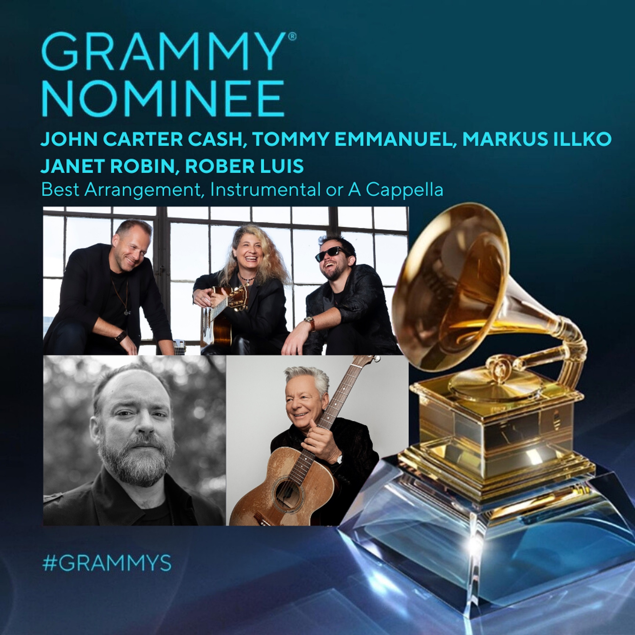 Grammy Nomination for The String Revolution and Tommy Emmanuel