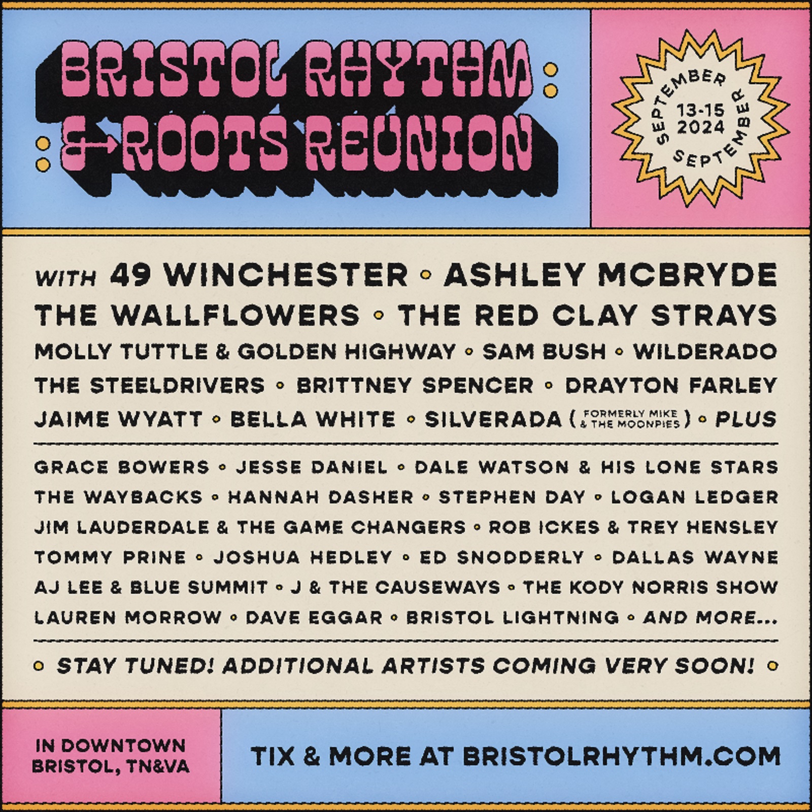 Bristol Rhythm & Roots Reunion Reveals Initial 2024 Lineup