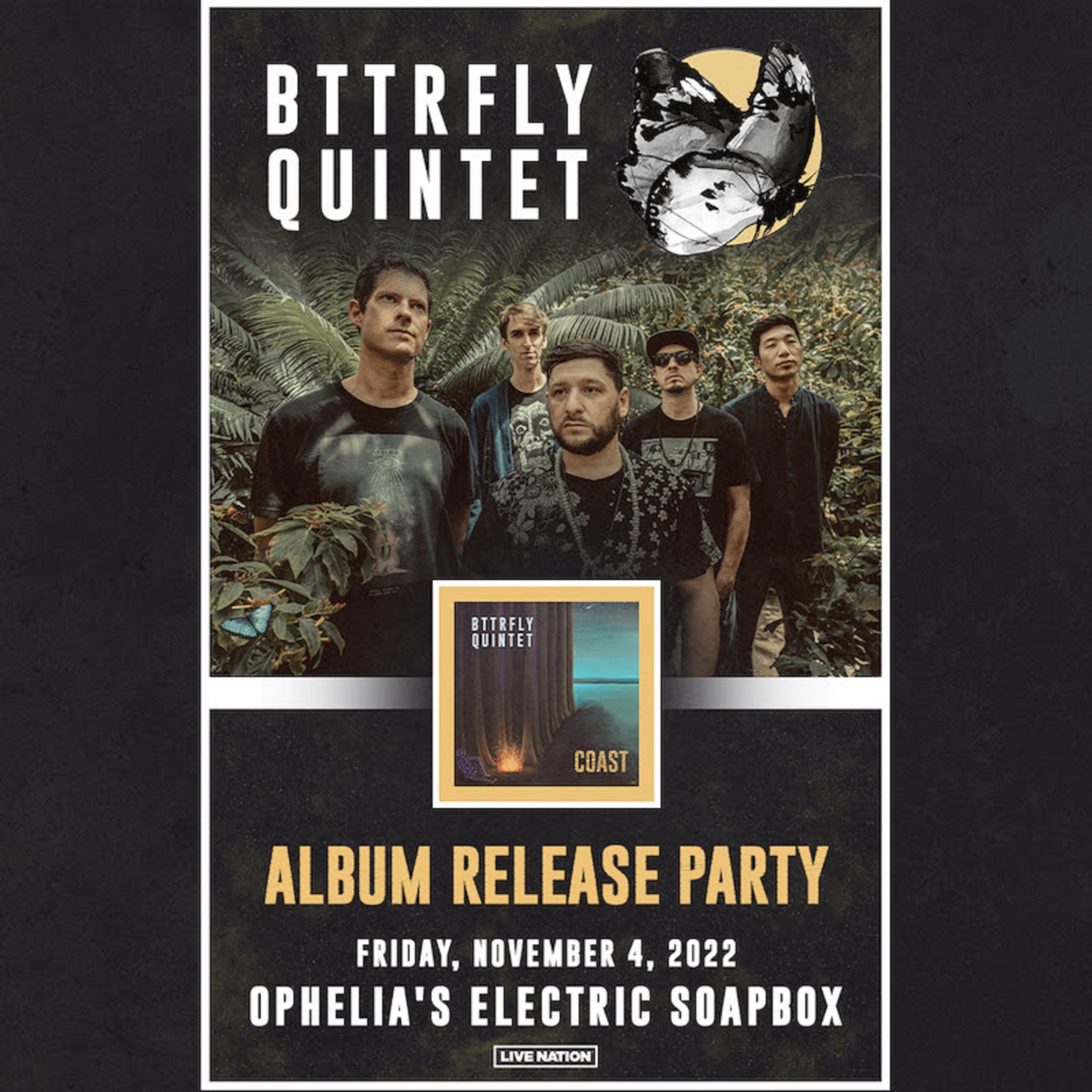 Lettuce & Big Gigantic musicians front soul-jazz supergroup BTTRFLY Quintet, and drop debut single "Coast"
