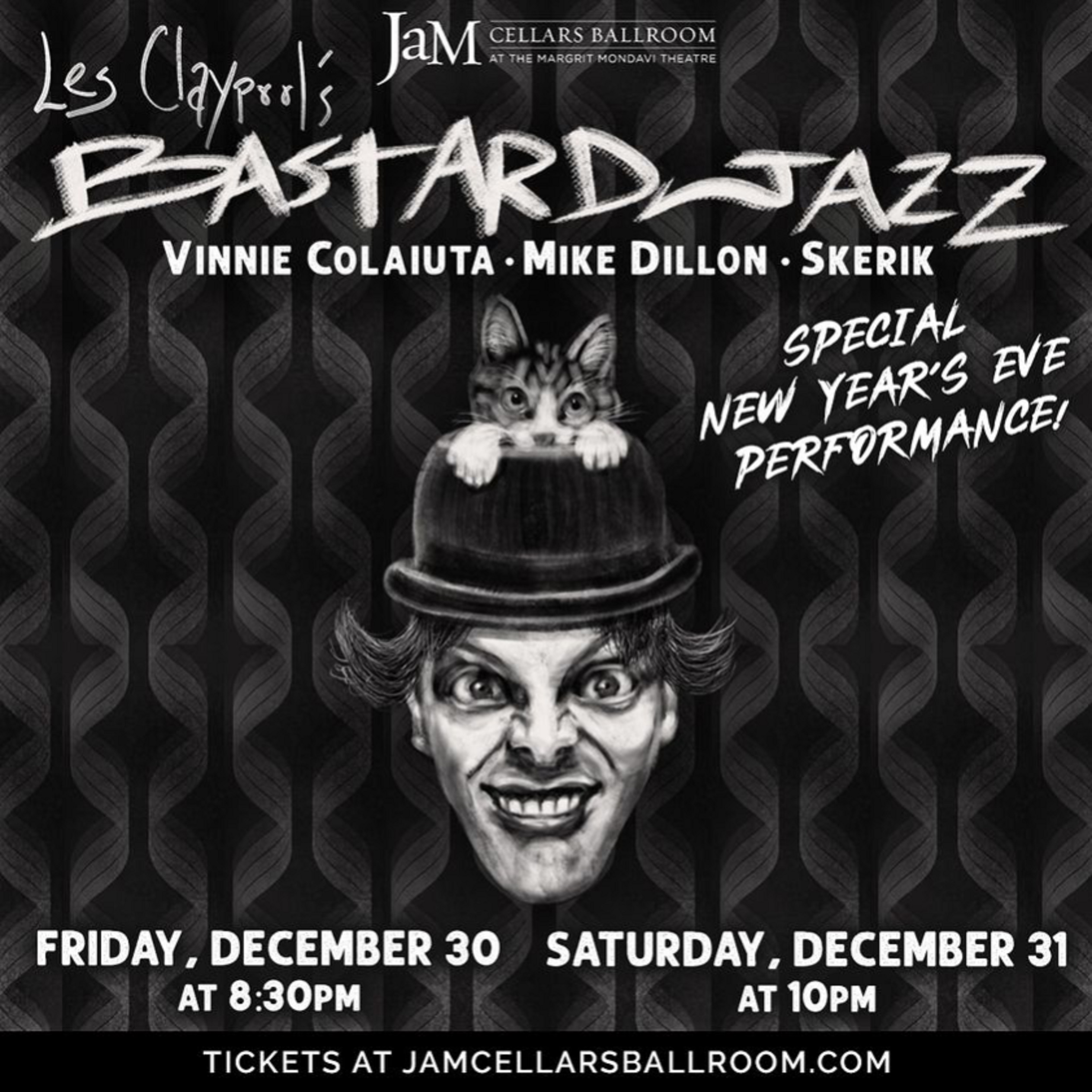 Les Claypool announces NYE performances, comments on special guest dummer Vinnie Colaiuta