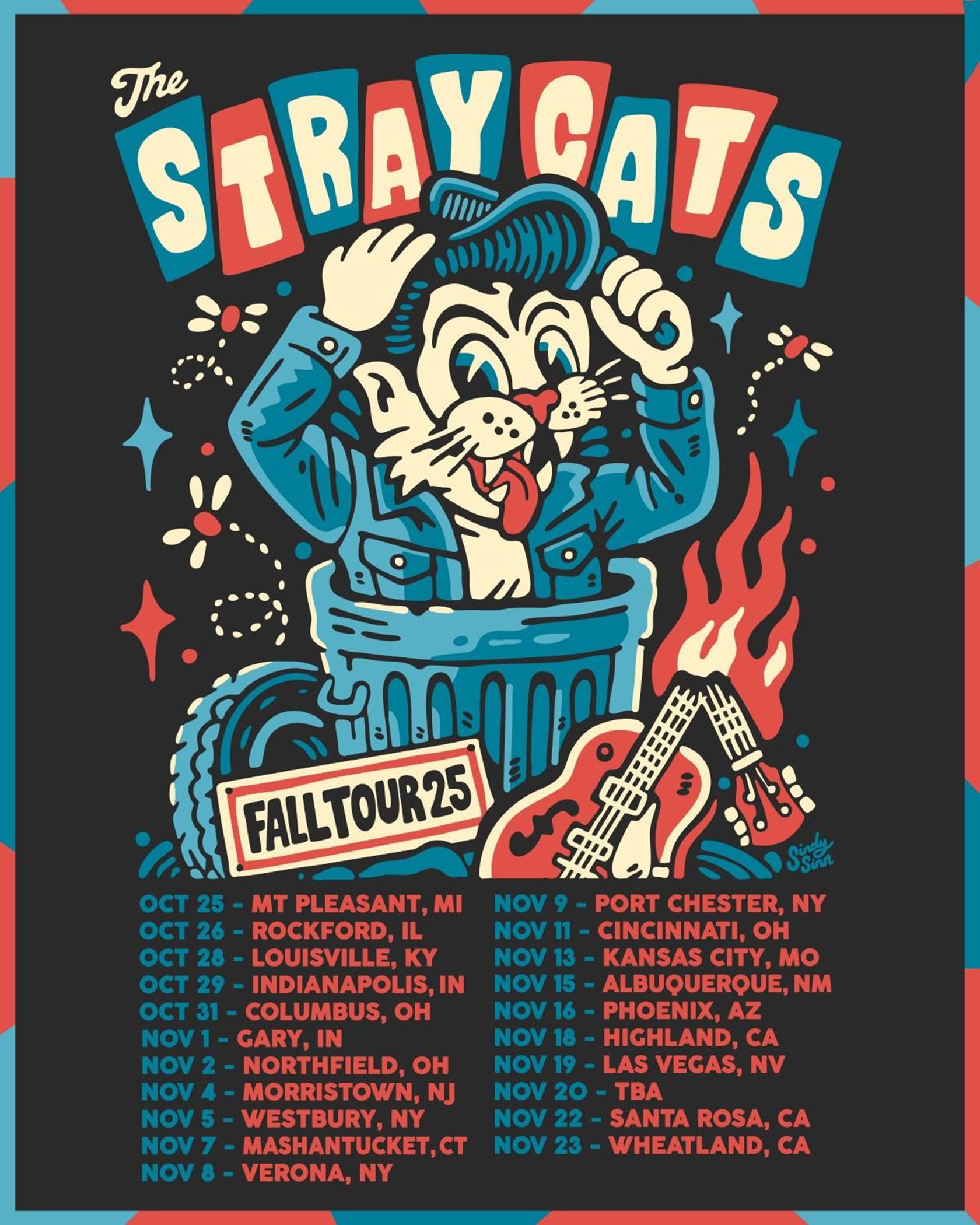 THE STRAY CATS Confirm 2025 Cross-Country Dates; Tour Kicks Off October 25