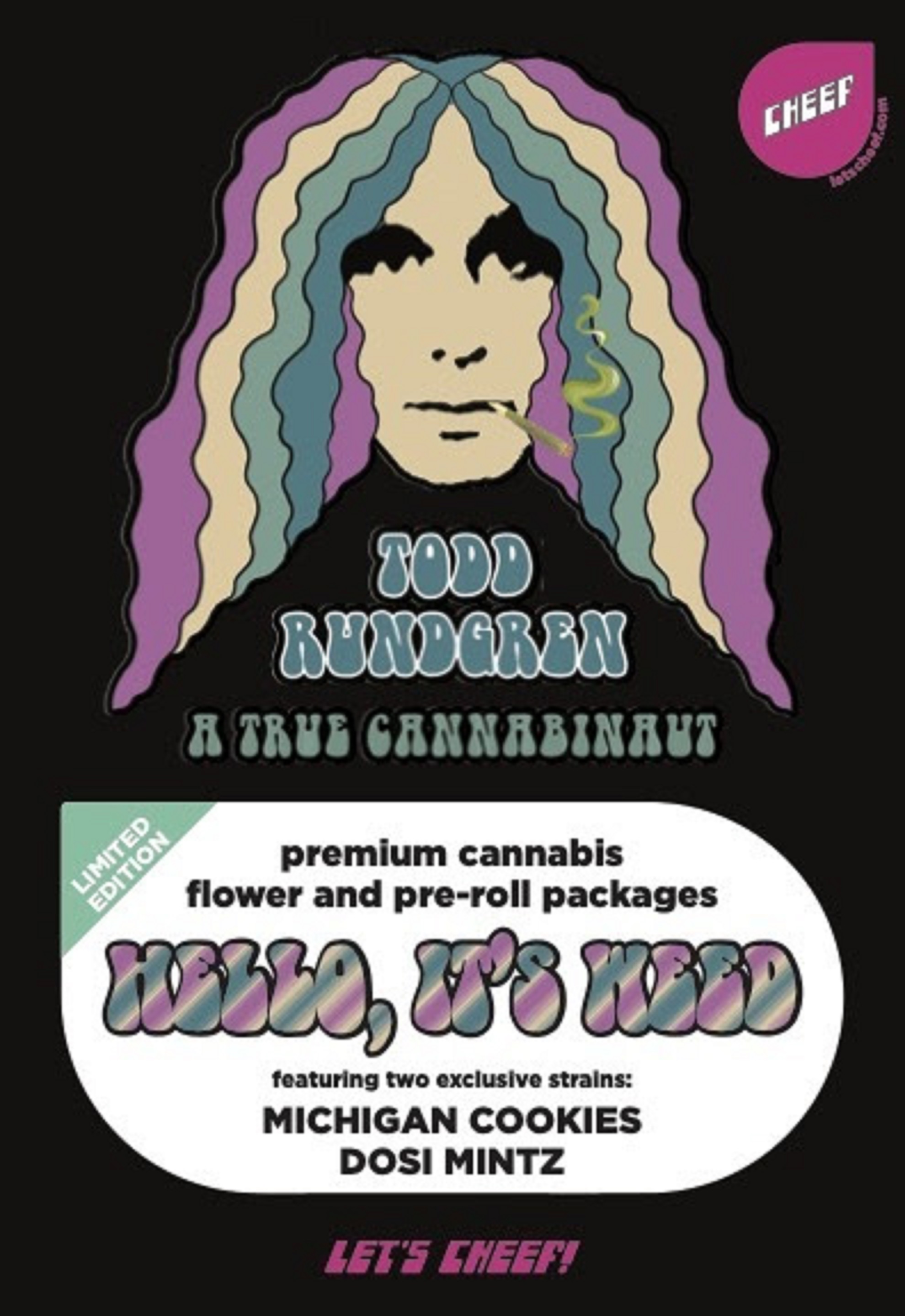 "Hello, It's Weed": Todd Rundgren teams with Cheef Cannabis on limited-edition official strains