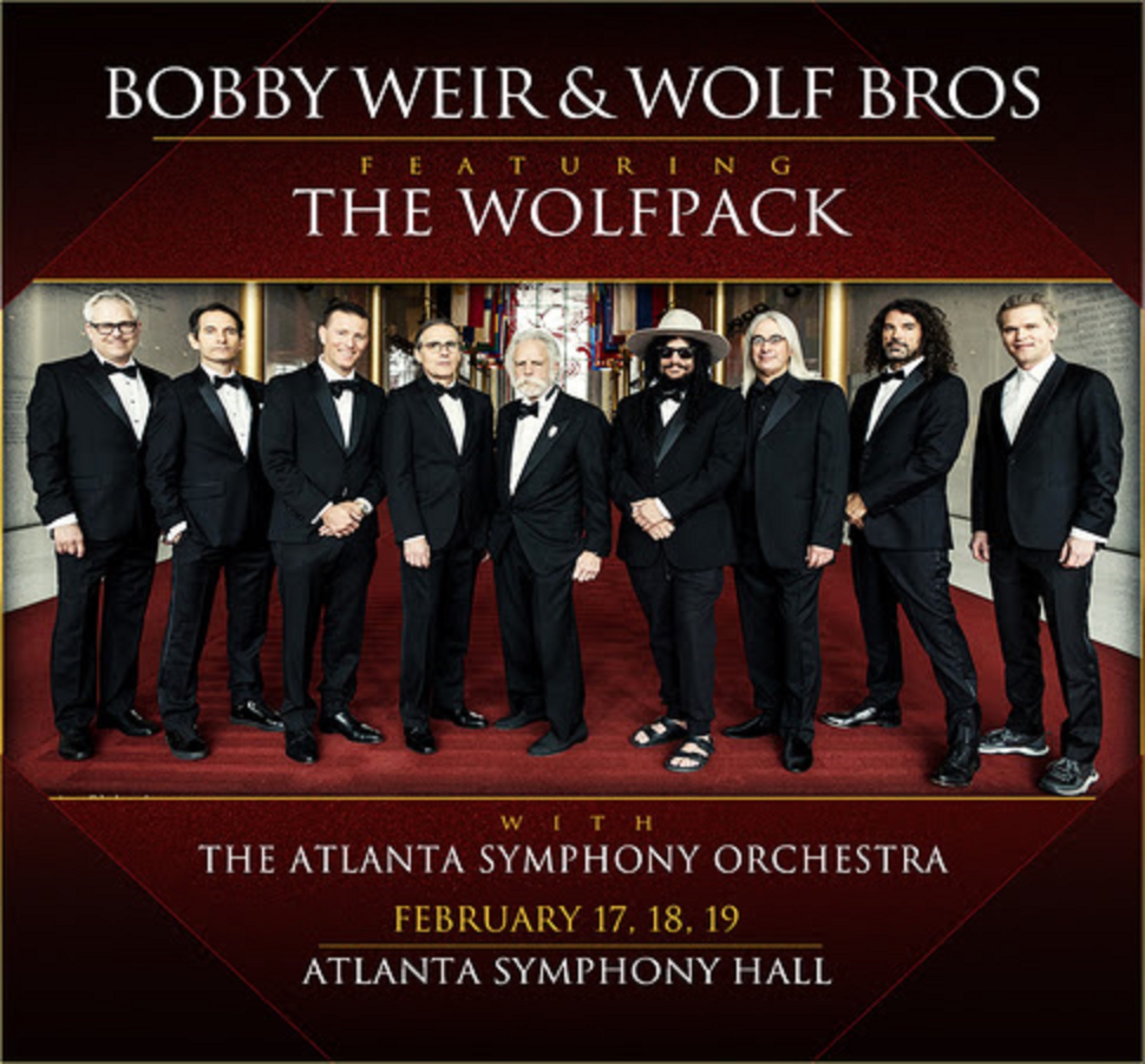 Bobby Weir & Wolf Bros confirm three shows with Atlanta Symphony Orchestra, February 17, 18 + 19