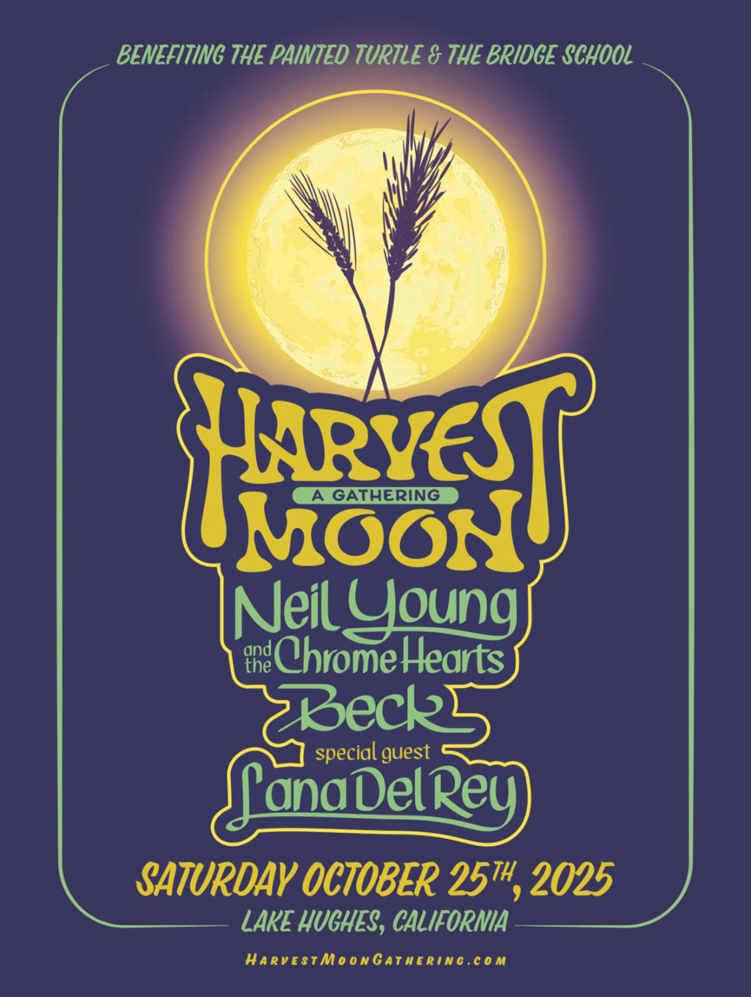 Neil Young, Beck, and Lana Del Rey to Perform at  “Harvest Moon” Concert