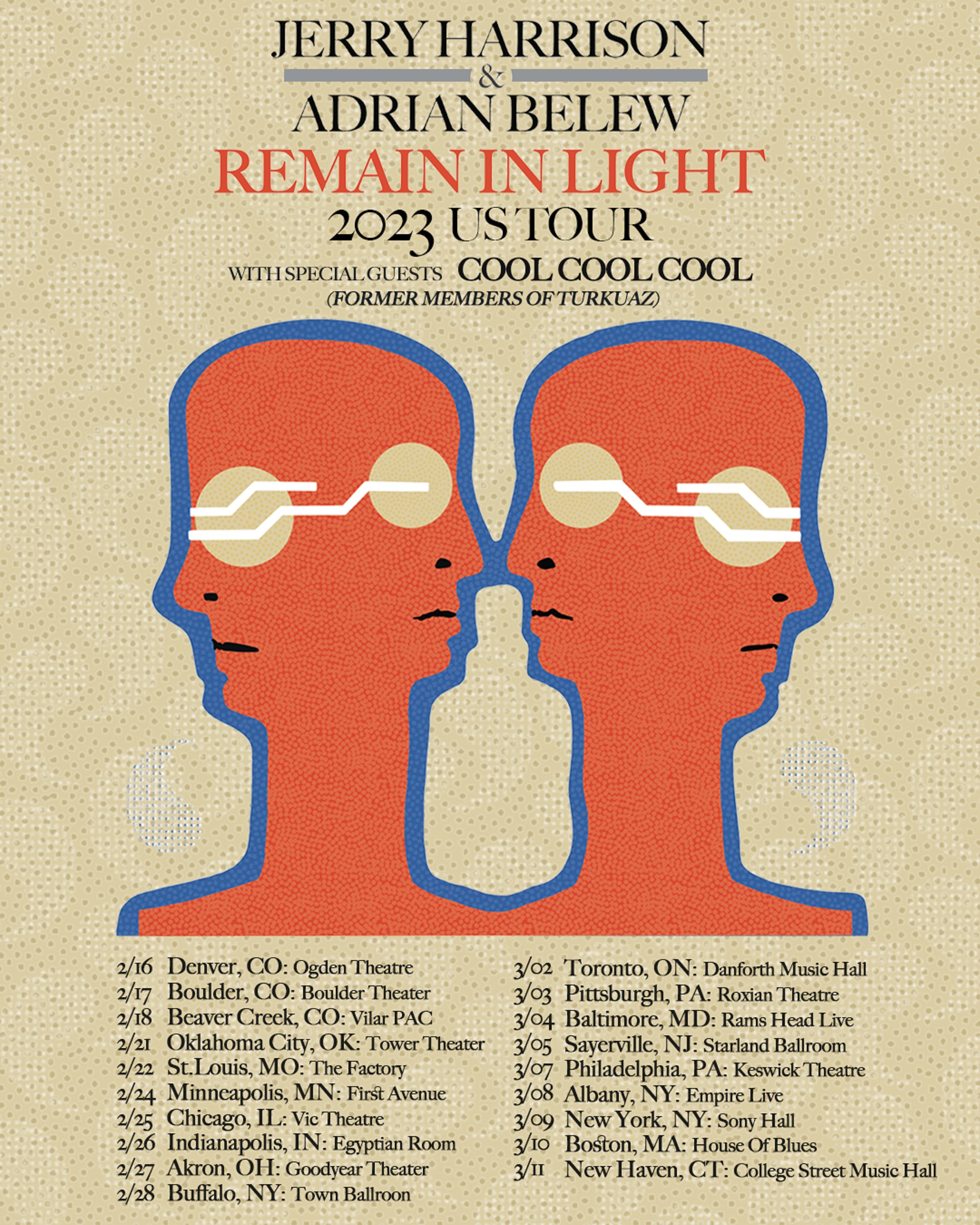 Talking Heads’ Jerry Harrison, Adrian Belew Announce ‘Remain In Light’ Tour