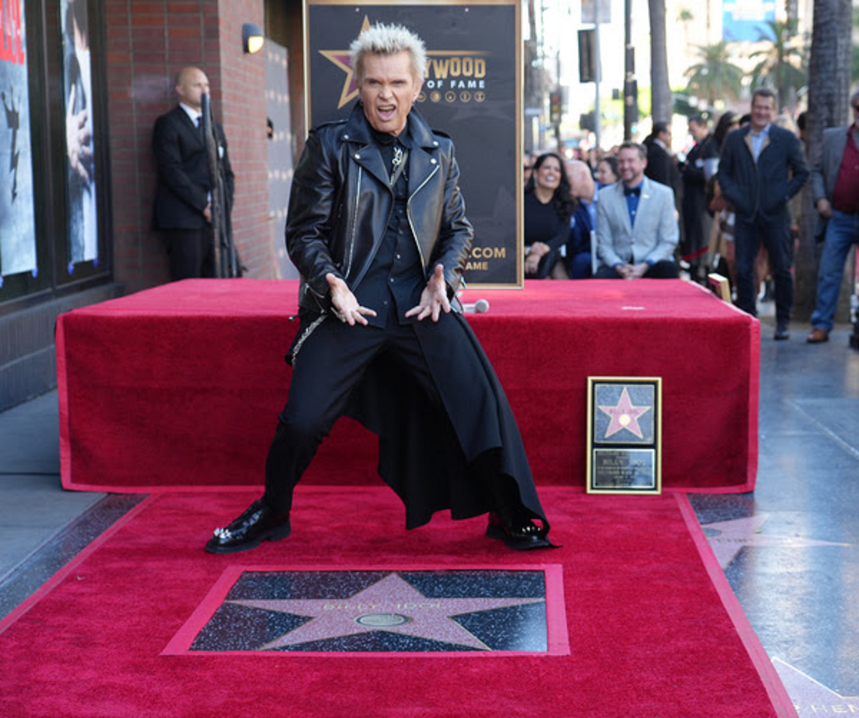 Billy Idol honored with first Hollywood Walk of Fame star of 2023