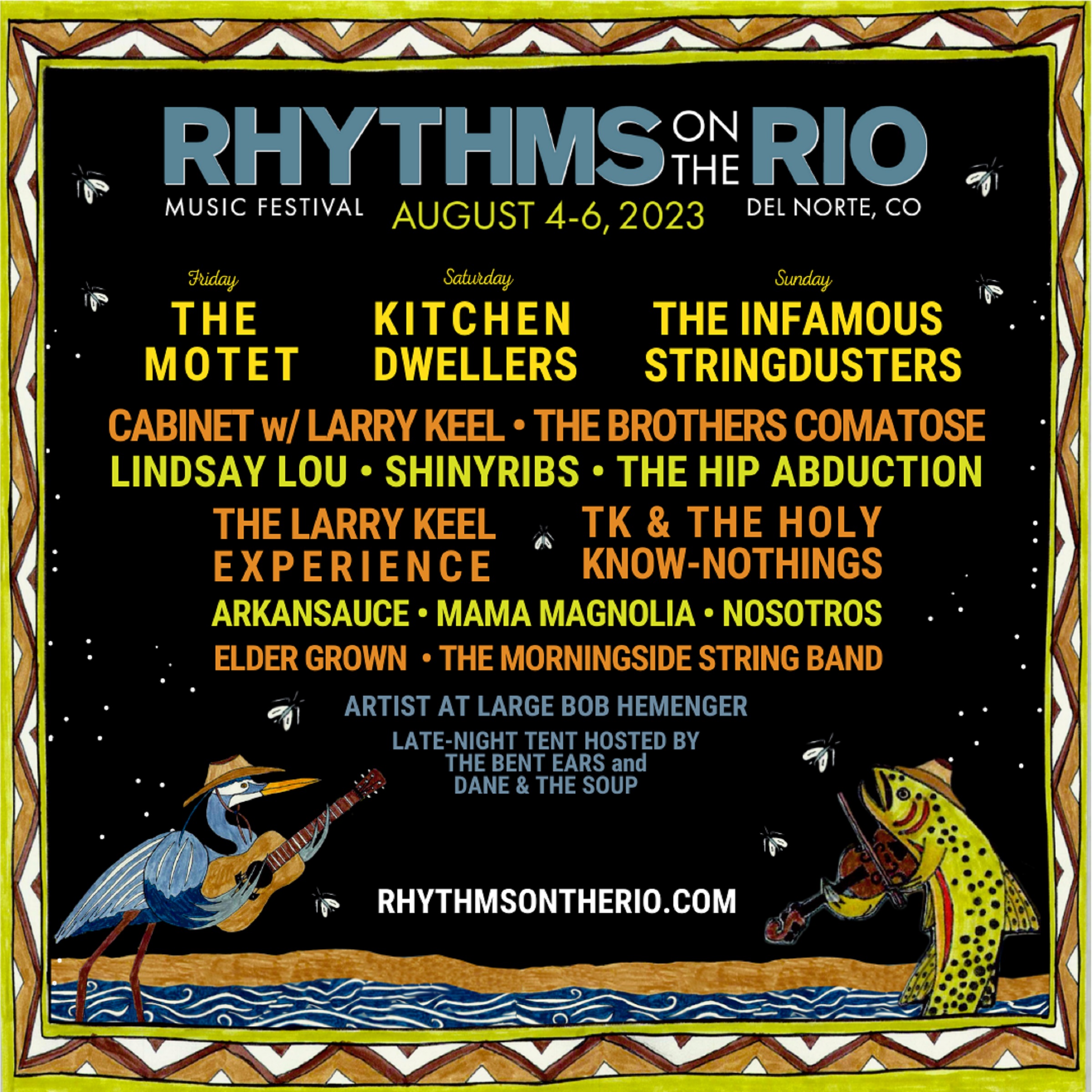 Rhythms on the Rio Music Festival Announces Full 2023 Lineup
