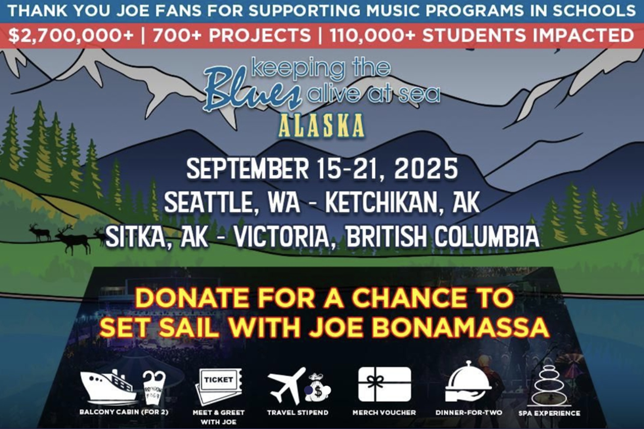 Joe Bonamassa’s Nonprofit Offering Chance to Join Sold-Out Music Cruise