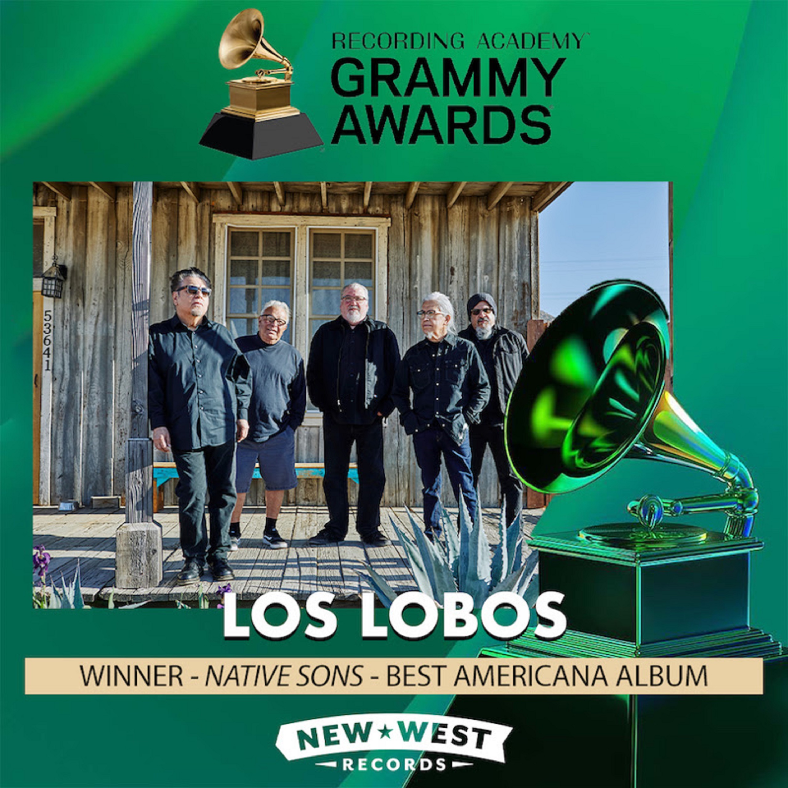 Los Lobos Wins "Best Americana Album" For "Native Sons" At 64th Annual Grammy Awards