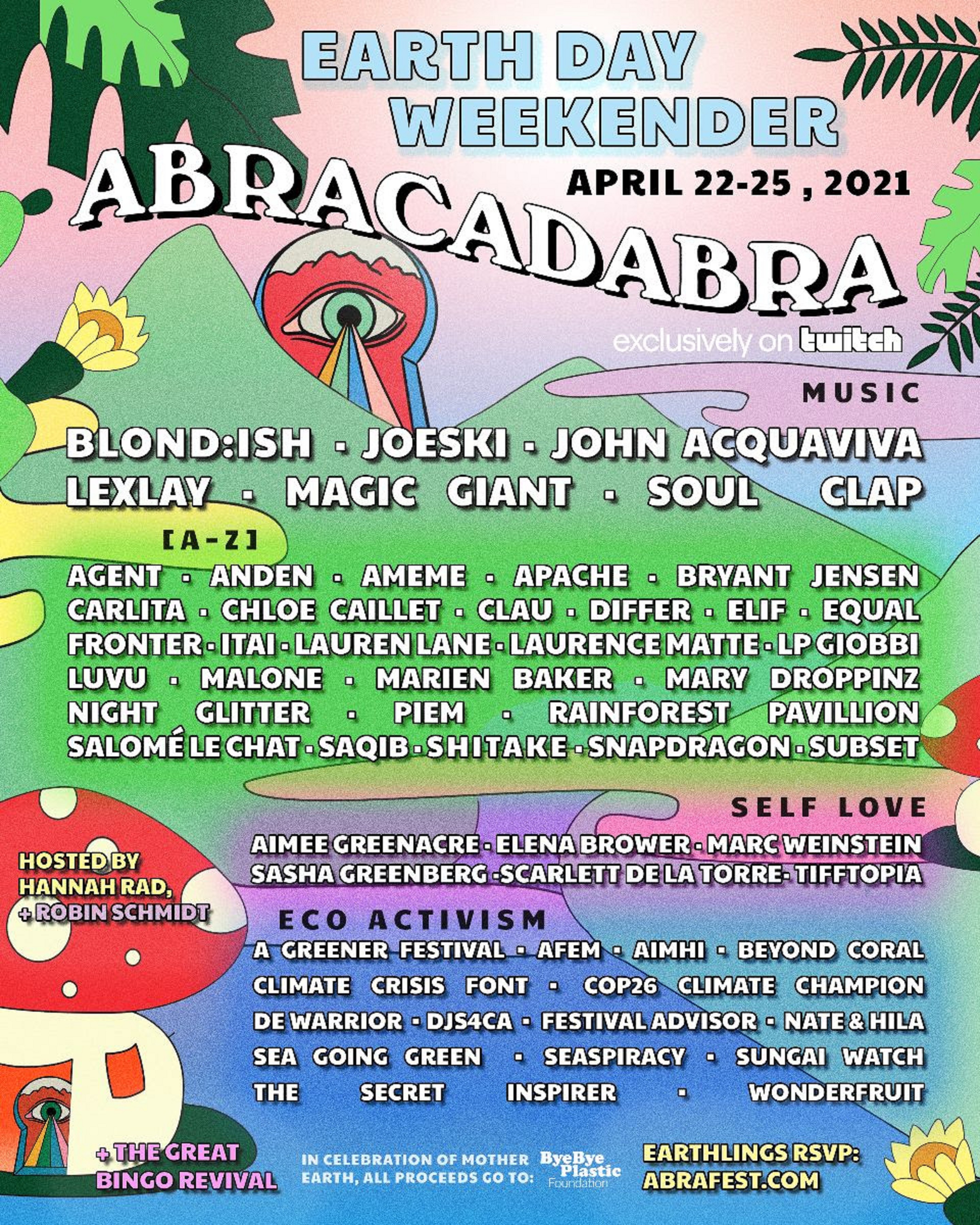 Abracadabra Presents Earth Day Festival April 22-25 On Twitch