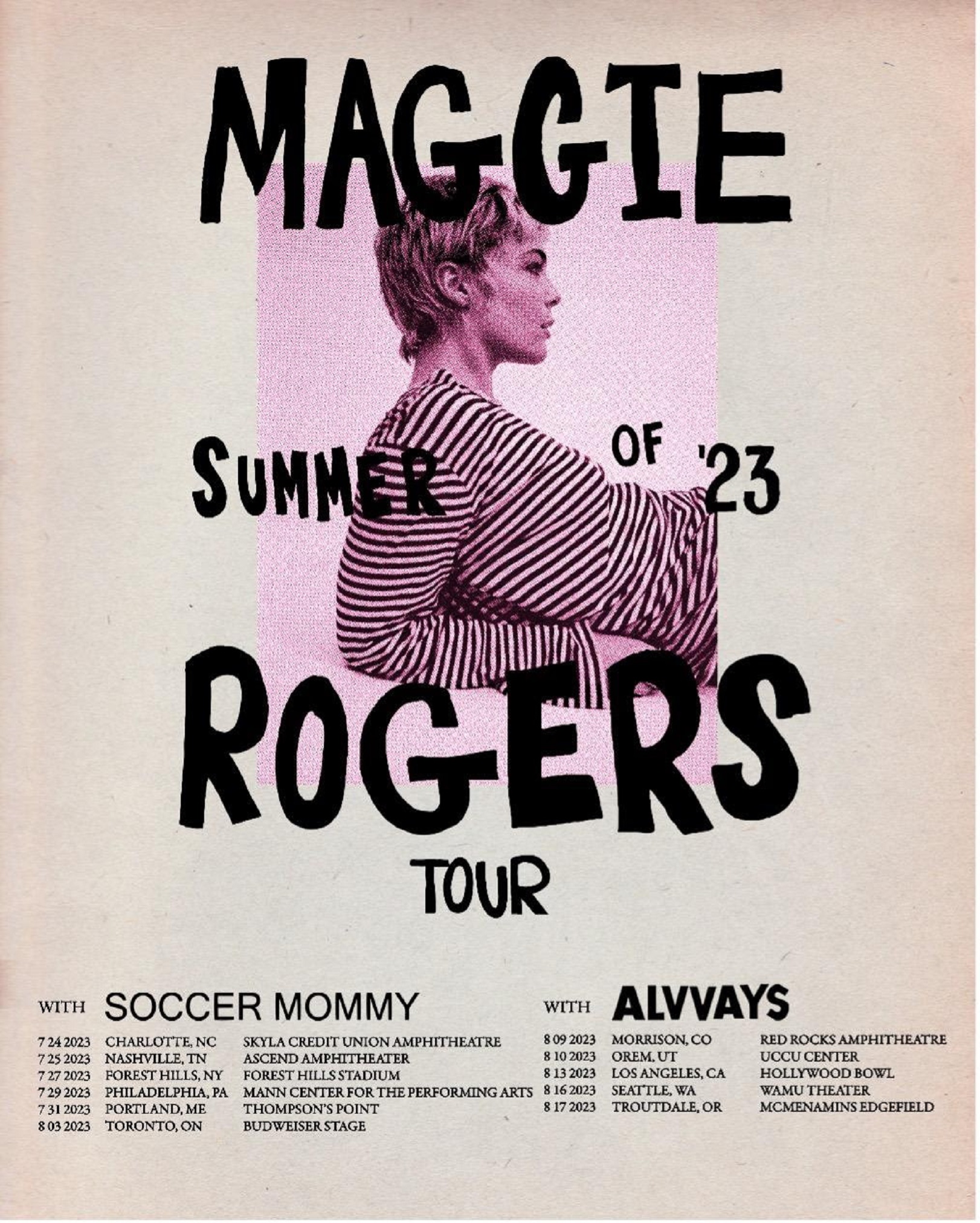 MAGGIE ROGERS ANNOUNCES “SUMMER OF ’23 TOUR”