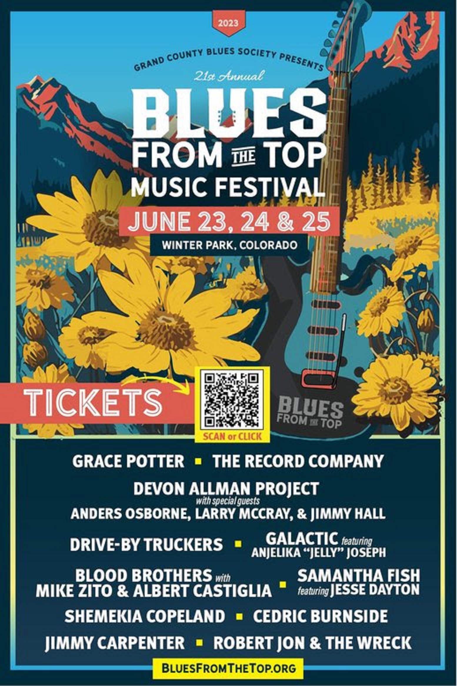  21th Anniversary of Blues From The Top Music Festival - June 23-25, 2023