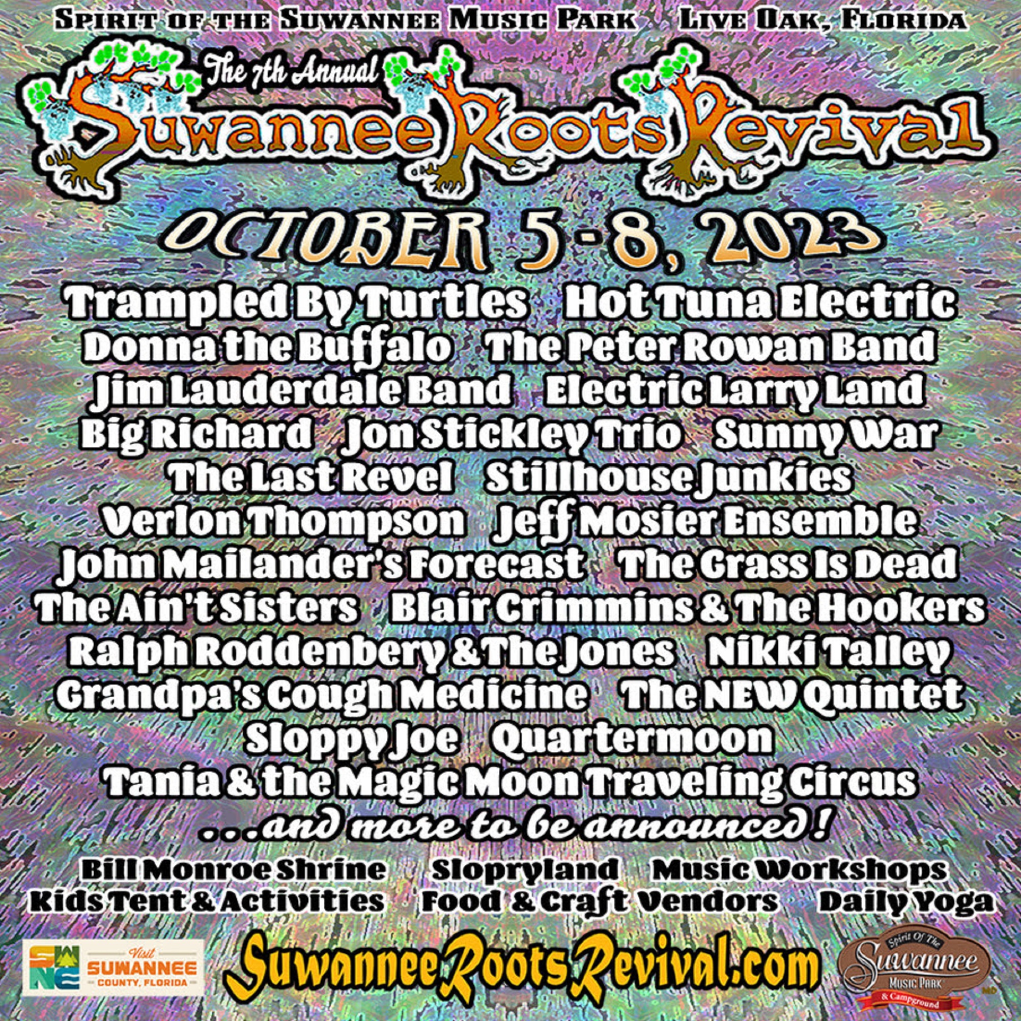 Suwannee Roots Revival Announces Initial 2023 Lineup