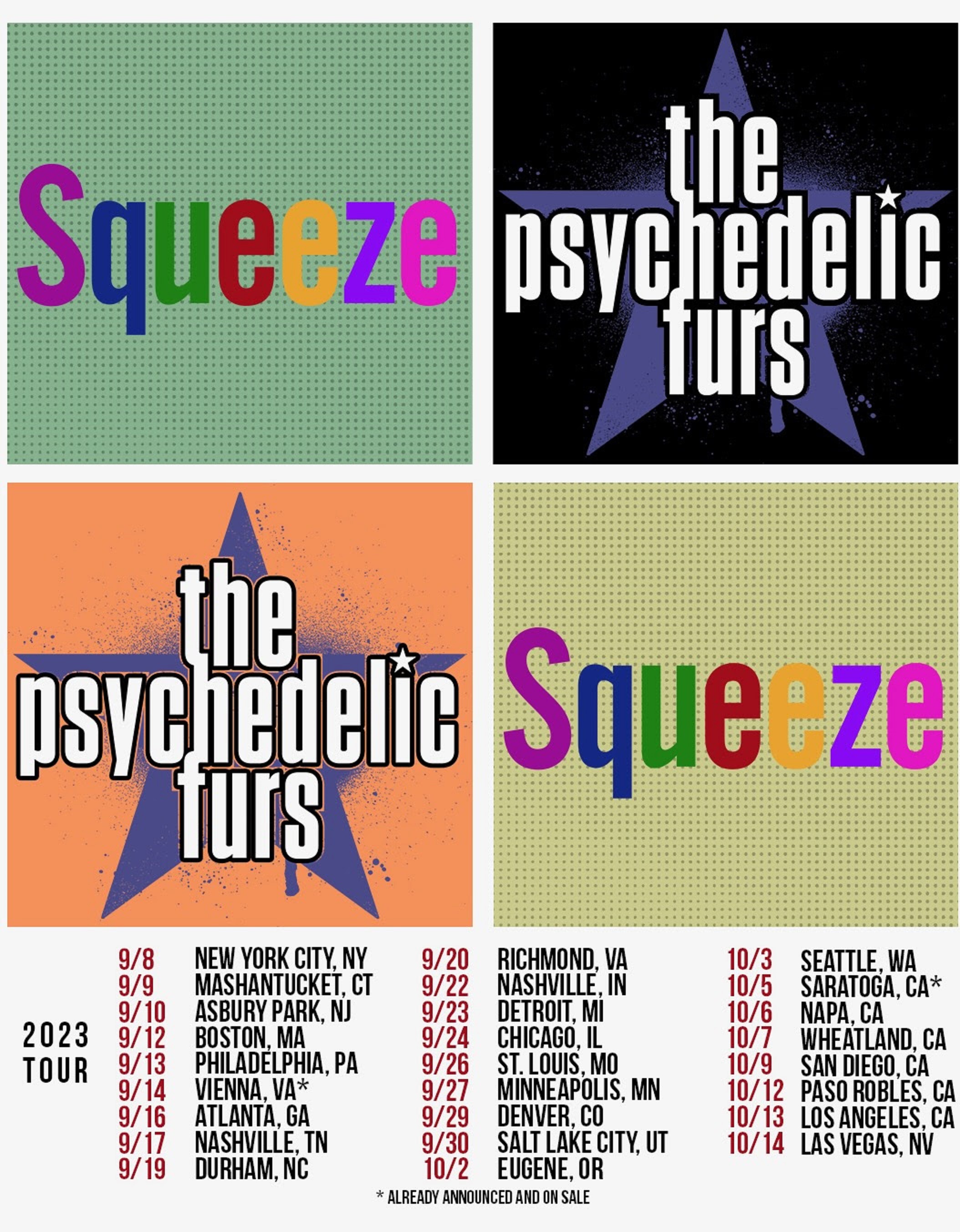 SQUEEZE Announce 2023 North American Dates