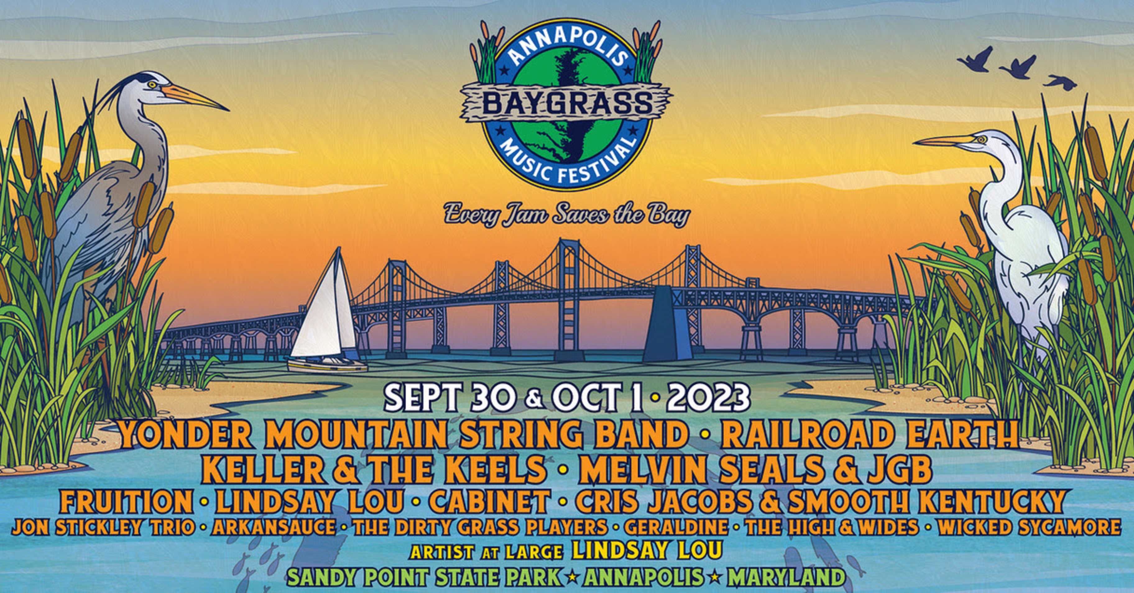 Annapolis Baygrass Includes Yonder Mountain, Railroad Earth, Keller & The Keels