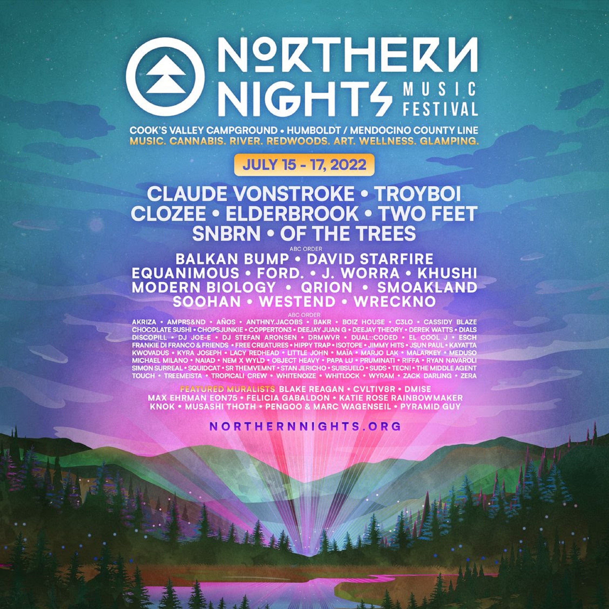 Northern Nights Music Festival Announces Phase Two Music Lineup for 2022