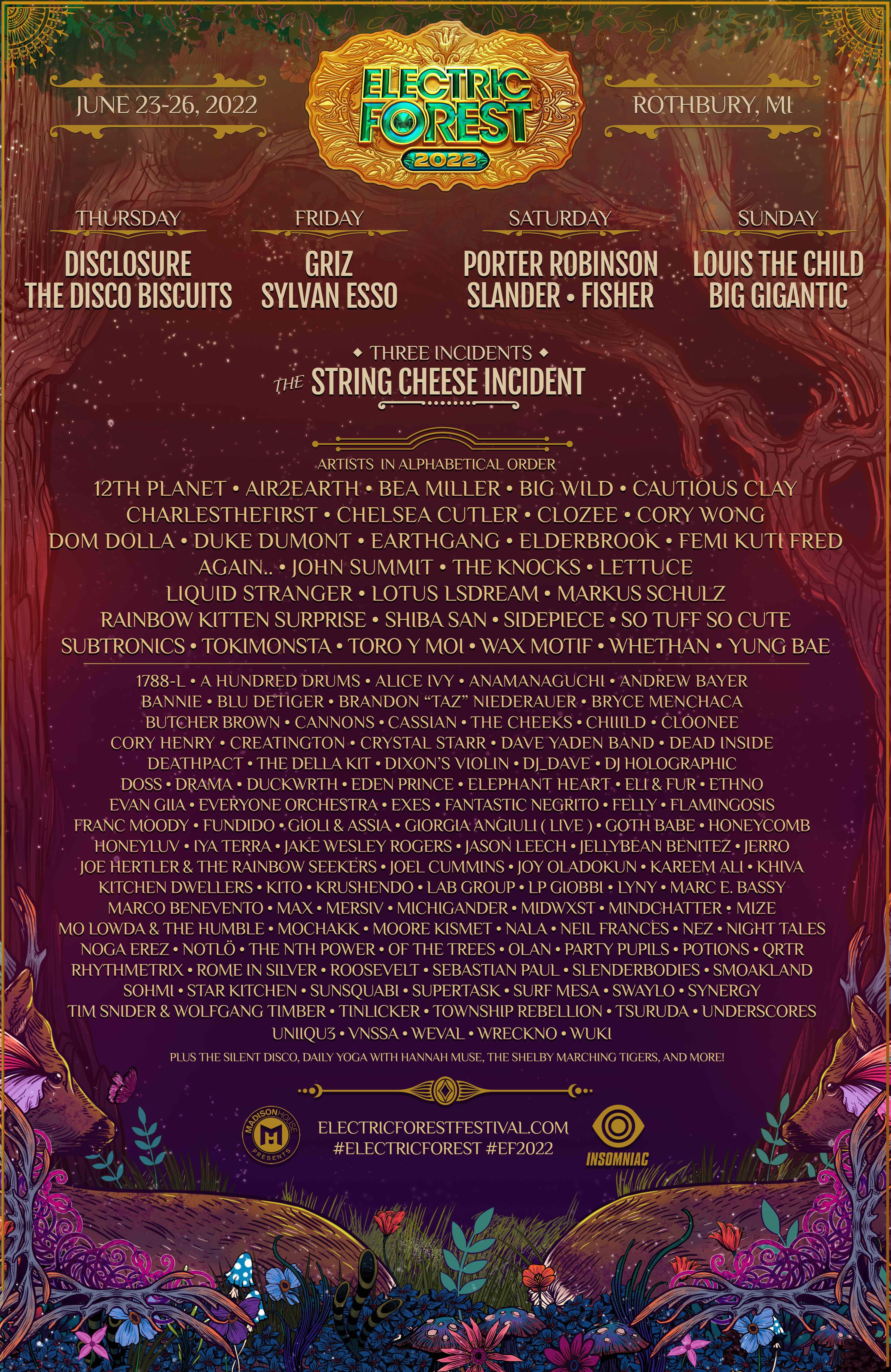 ODESZA, Madeon, ILLENIUM, More to Perform at Electric Forest 2023 -   - The Latest Electronic Dance Music News, Reviews & Artists