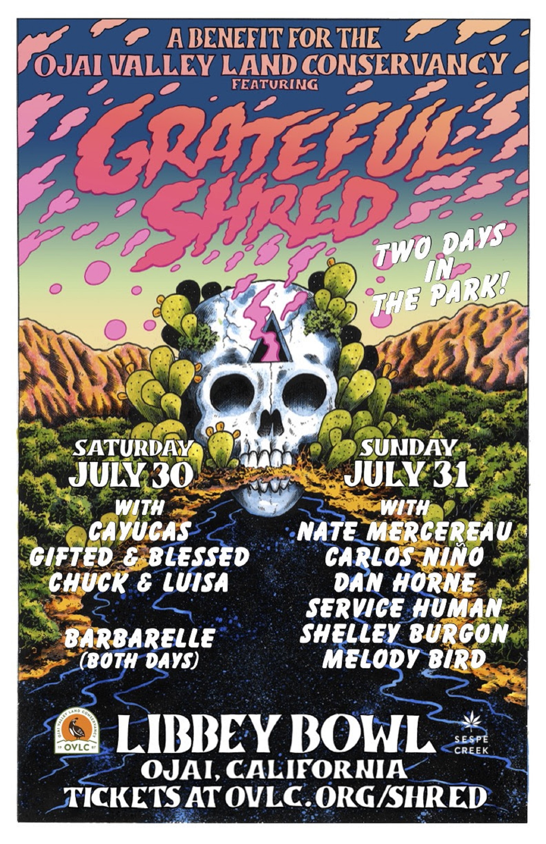Ojai Valley Land Conservancy Benefit Concert Featuring Grateful Shred
