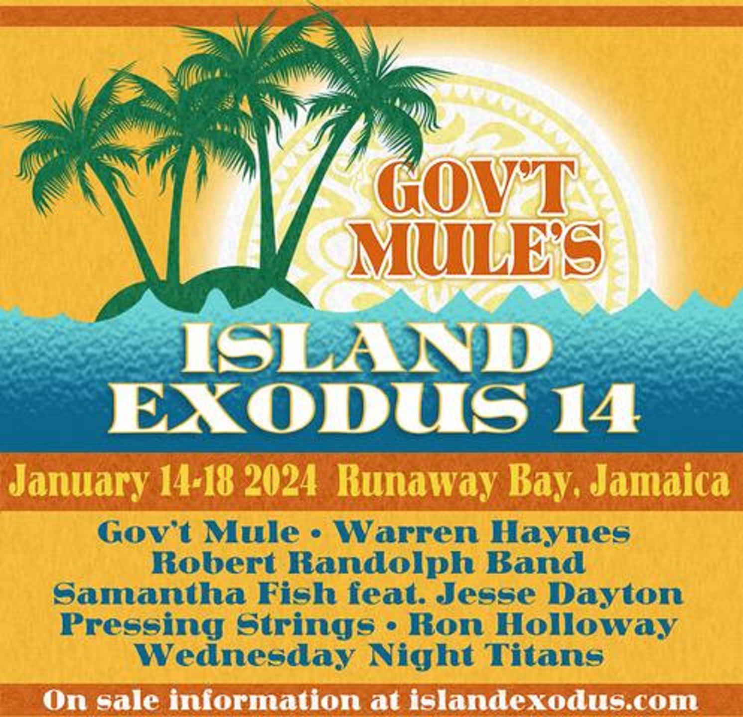 Gov’t Mule Announces Island Exodus 14