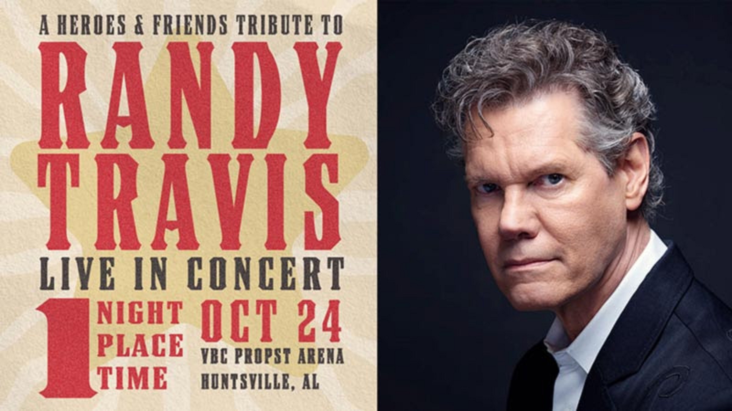 'A HEROES & FRIENDS TRIBUTE TO RANDY TRAVIS' ANNOUNCED FOR TUESDAY, OCTOBER 24, 2023