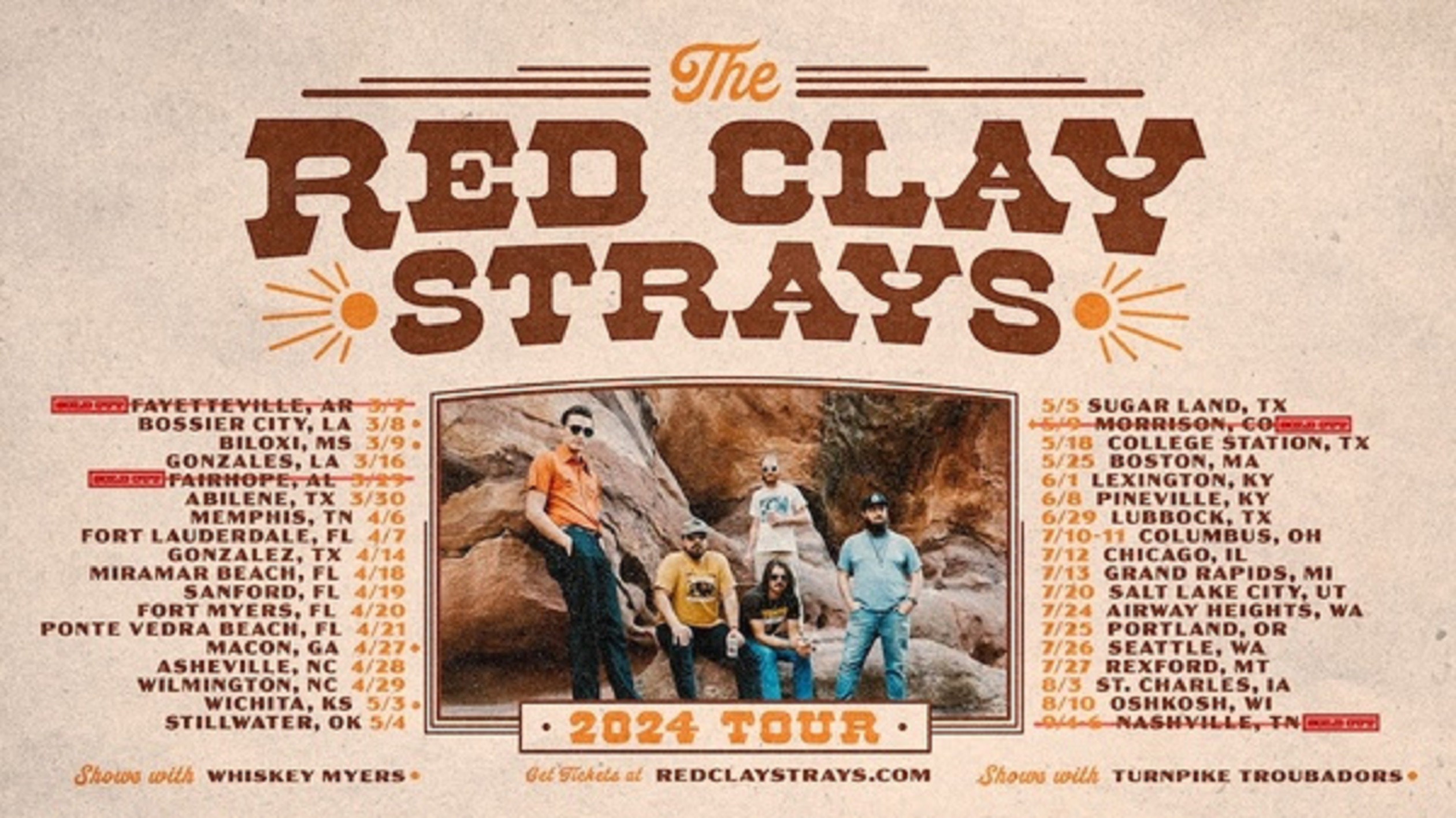 The Red Clay Strays extend 2024 headline tour Grateful Web