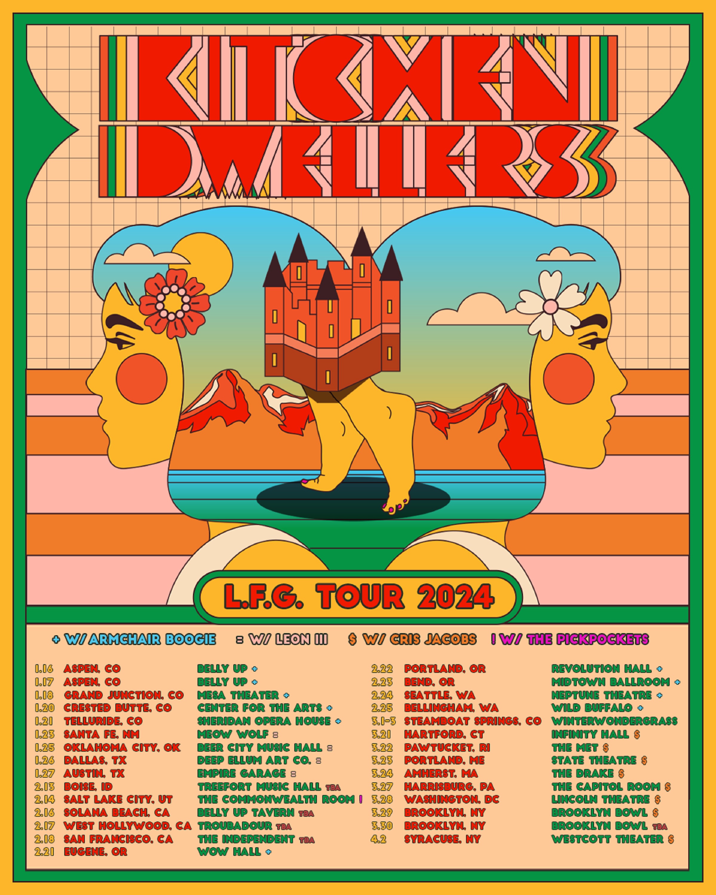 Kitchen Dwellers announce L.F.G. Tour 2024 Grateful Web