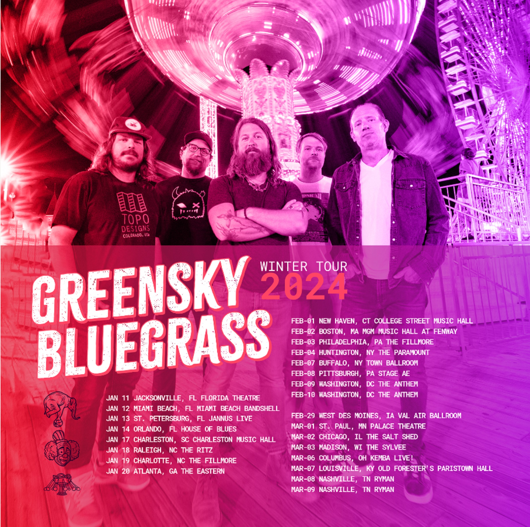 Greensky Bluegrass Announce 2025 Winter Tour Grateful Web