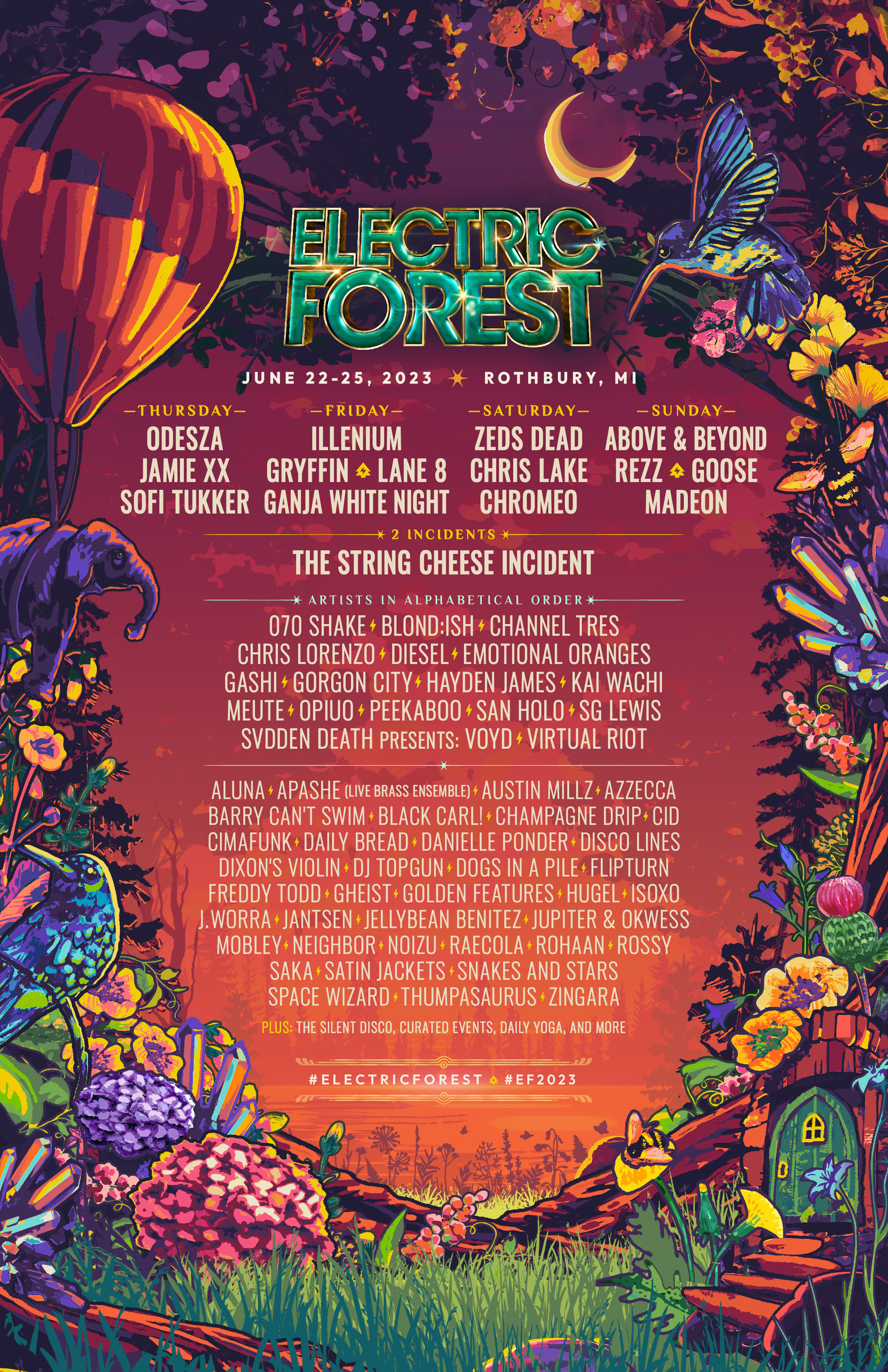 Electric Forest Announces 2023 Initial Lineup Grateful Web
