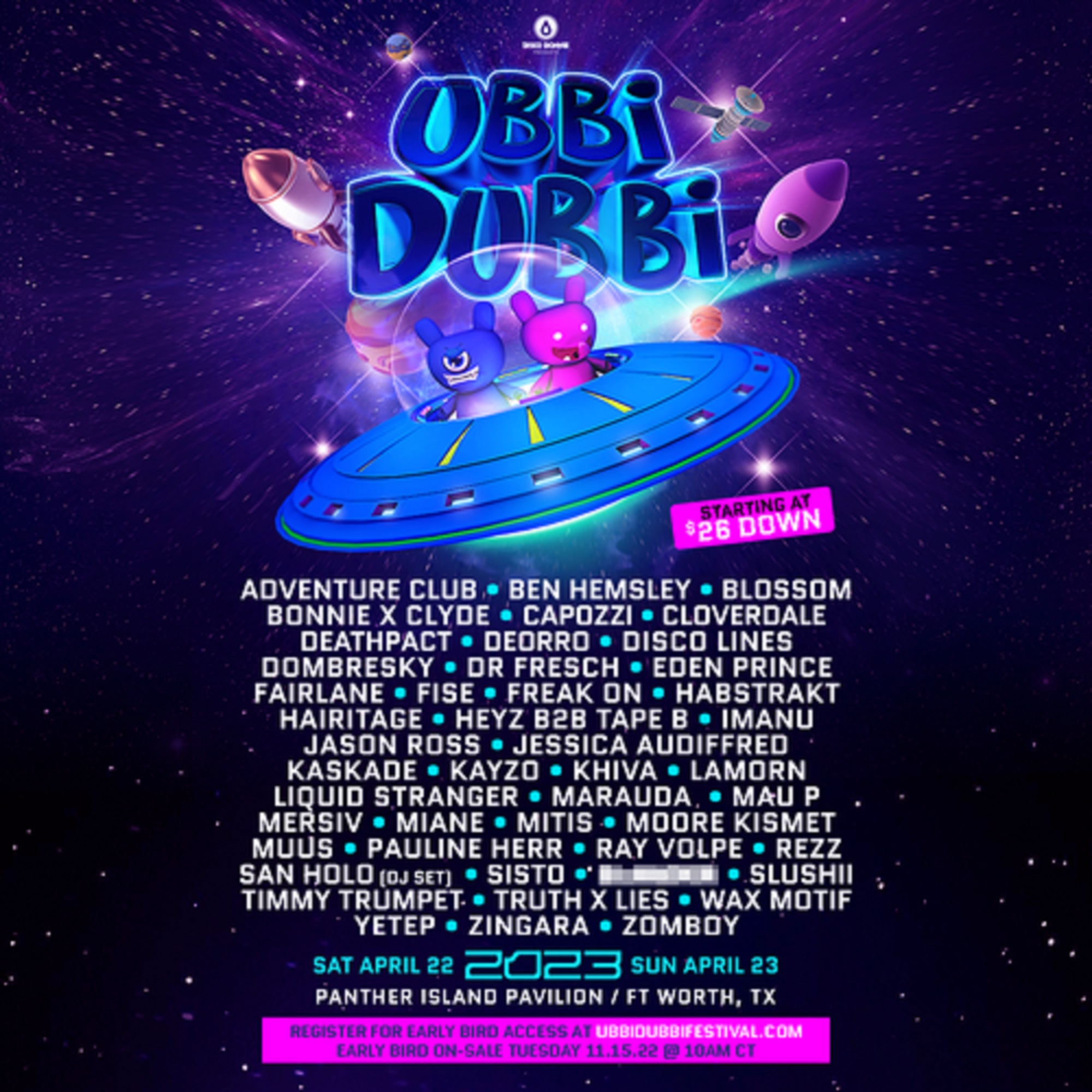 Ubbi Dubbi Lineup 2025