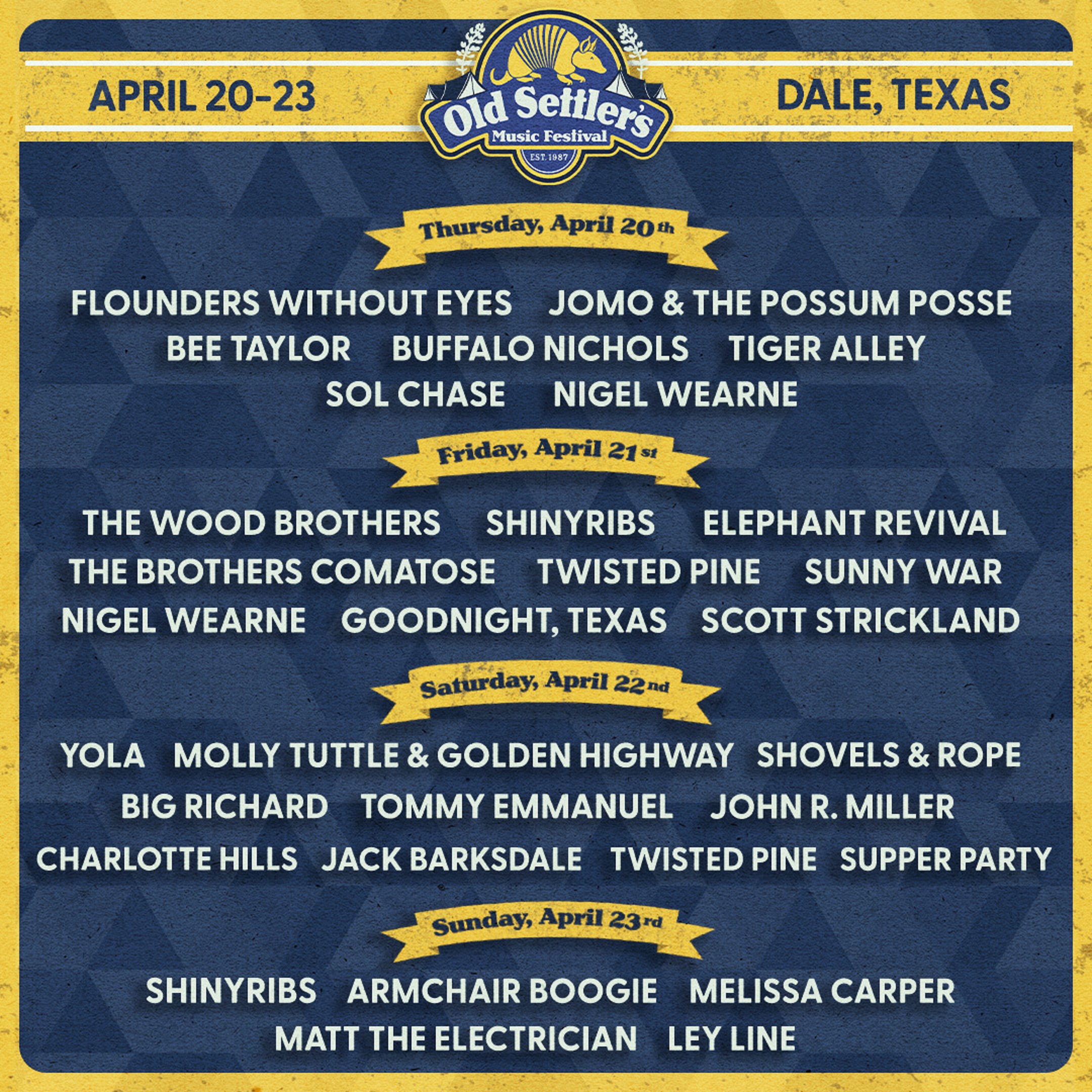 Old Settler's Music Festival announces phenomenal lineup and tickets on