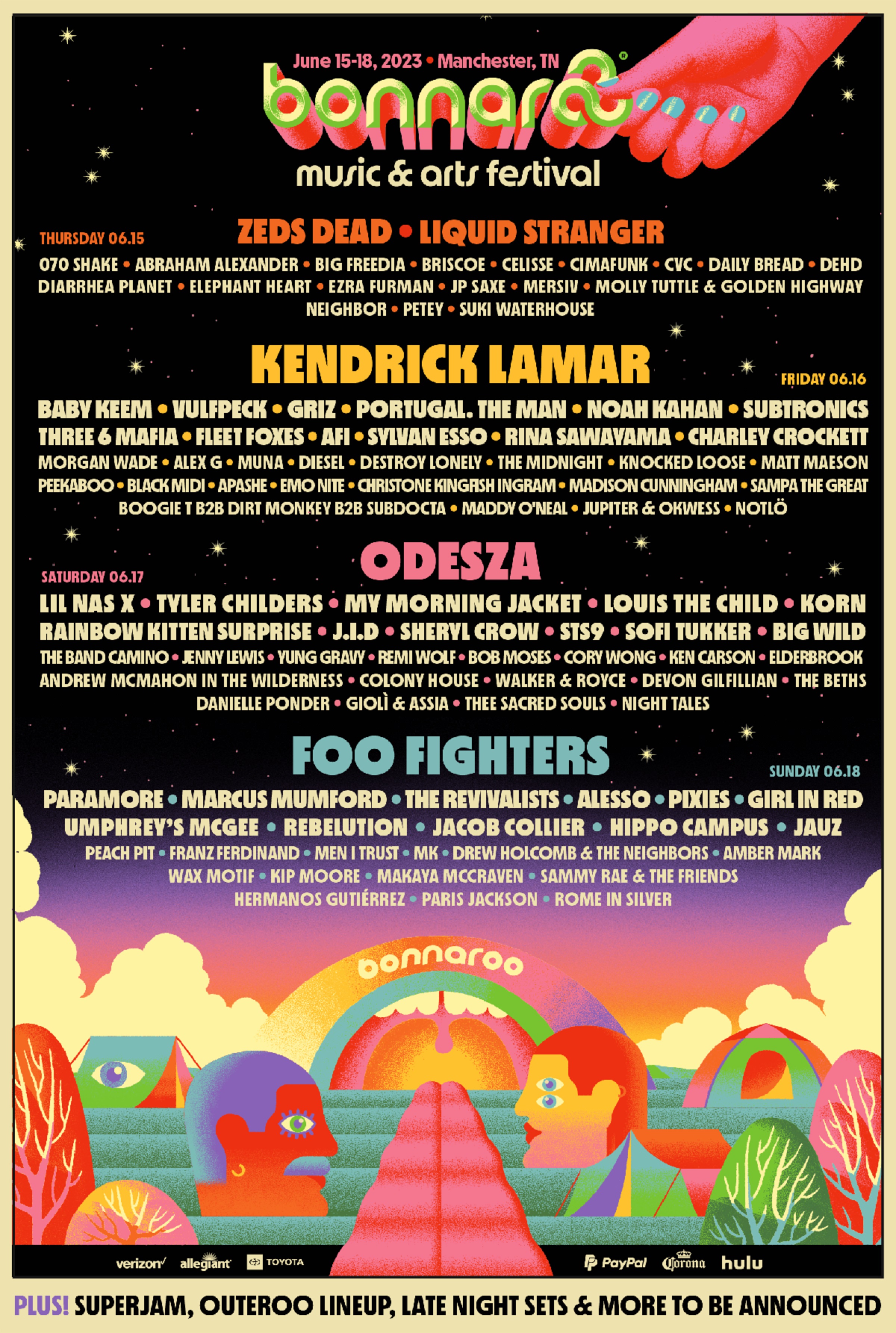 Bonnaroo announces 2023 lineup Grateful Web