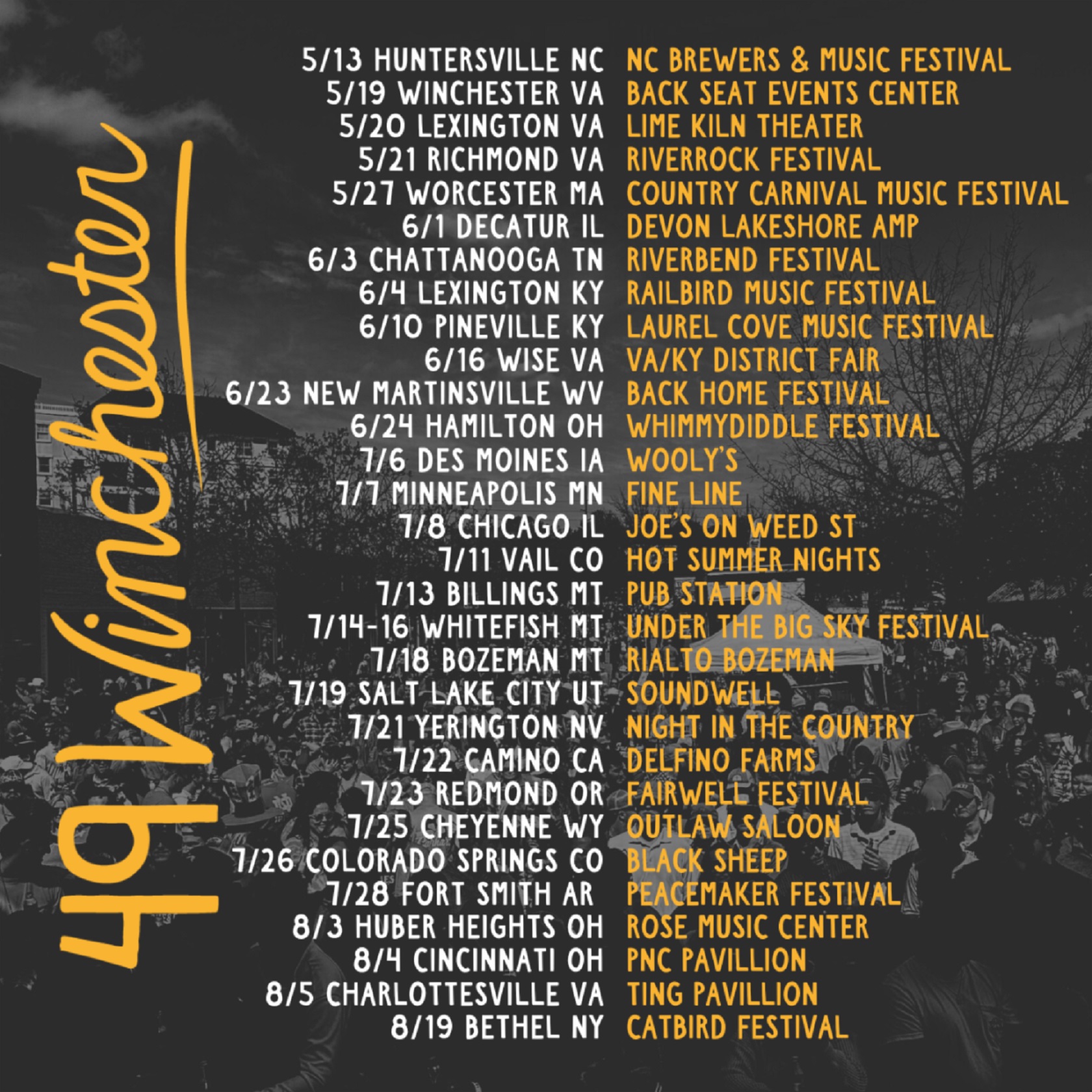 49 WINCHESTER CONFIRM SUMMER 2023 TOUR DATES Grateful Web
