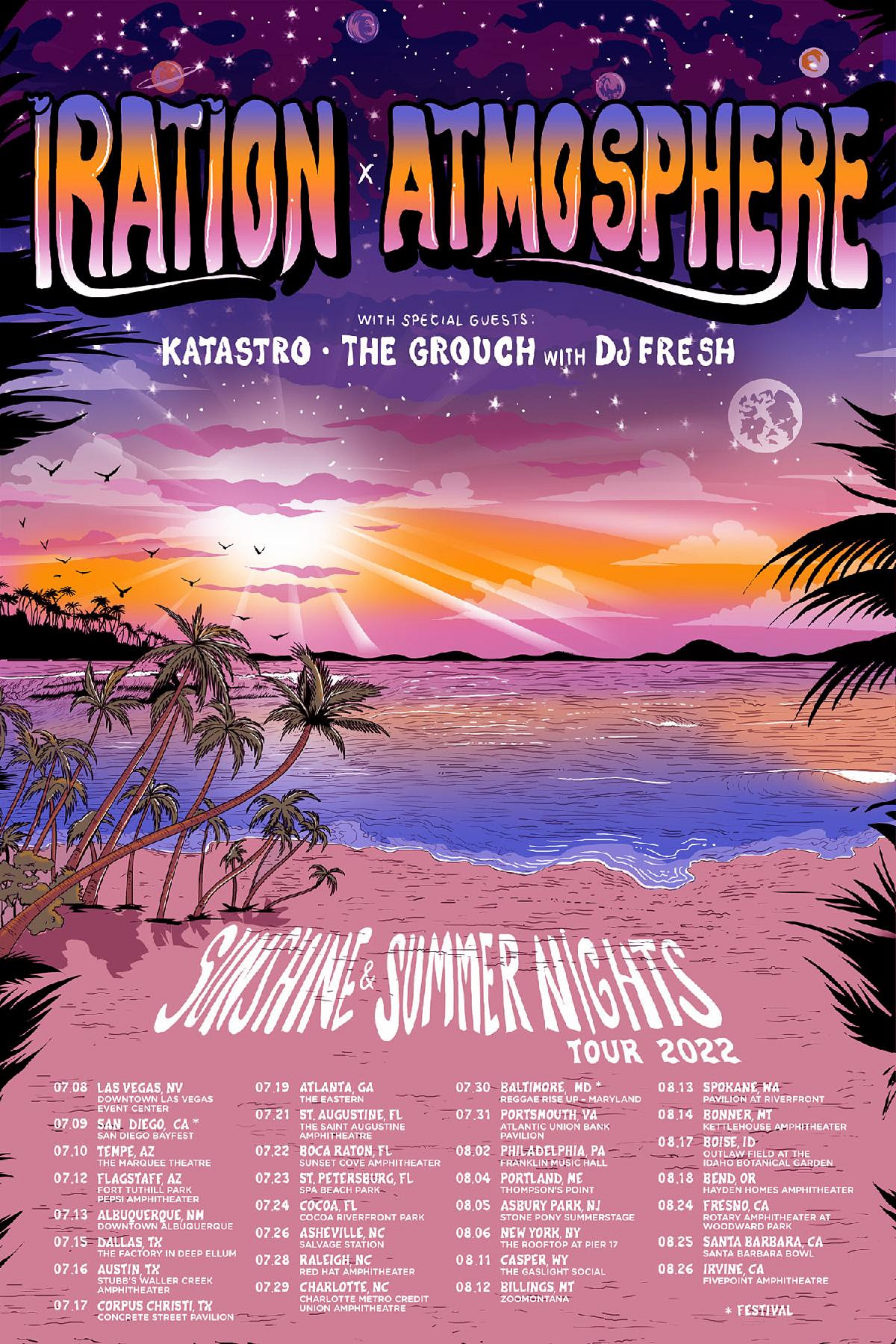 Iration and Atmosphere Announce "Sunshine & Summer Nights Tour" Grateful Web