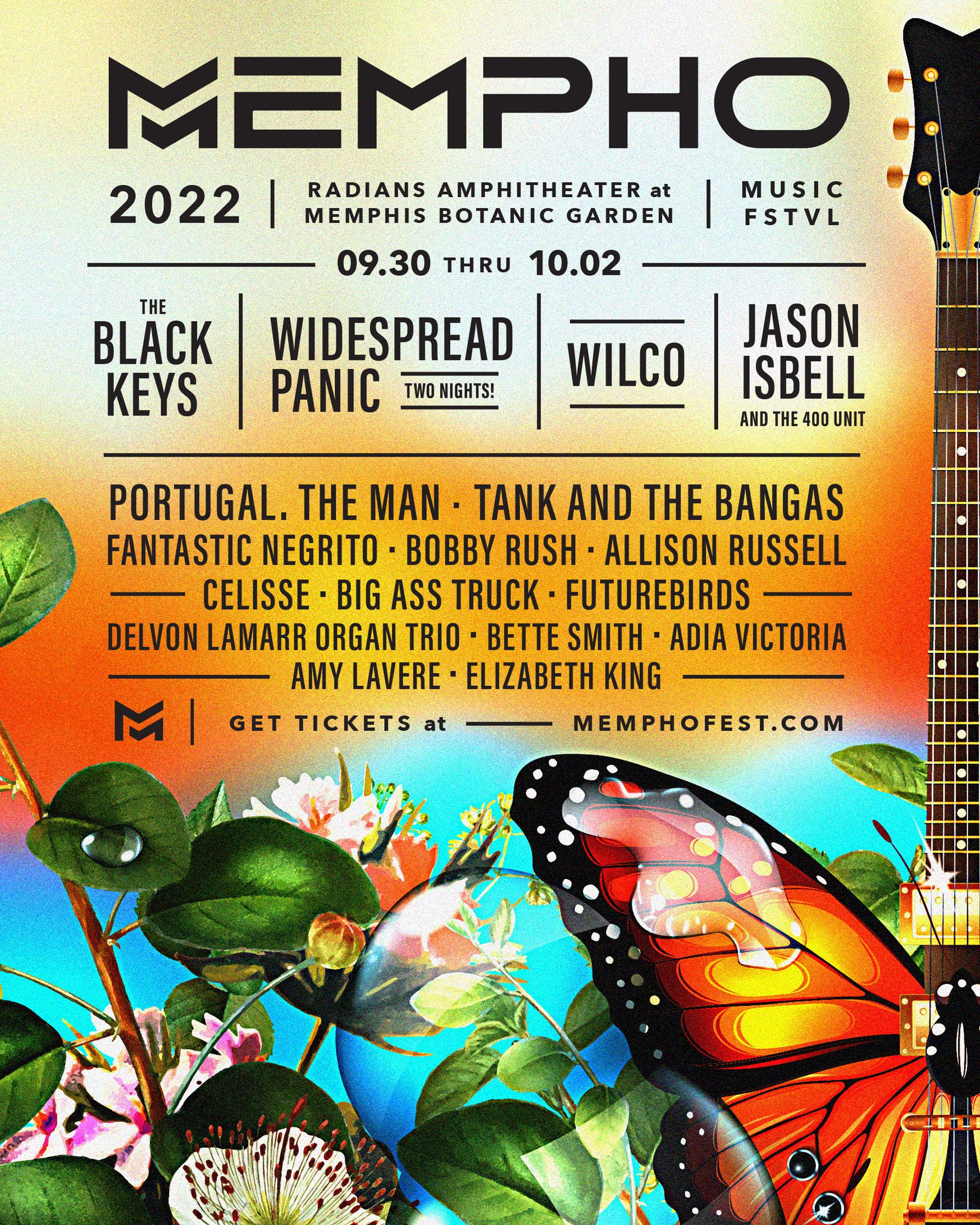 MEMPHO MUSIC FESTIVAL ANNOUNCES 2022 ARTIST LINEUP Grateful Web