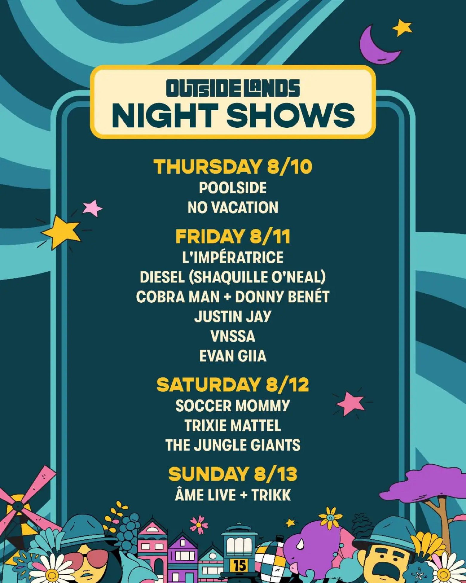 Outside Lands Announces Night Shows Lineups