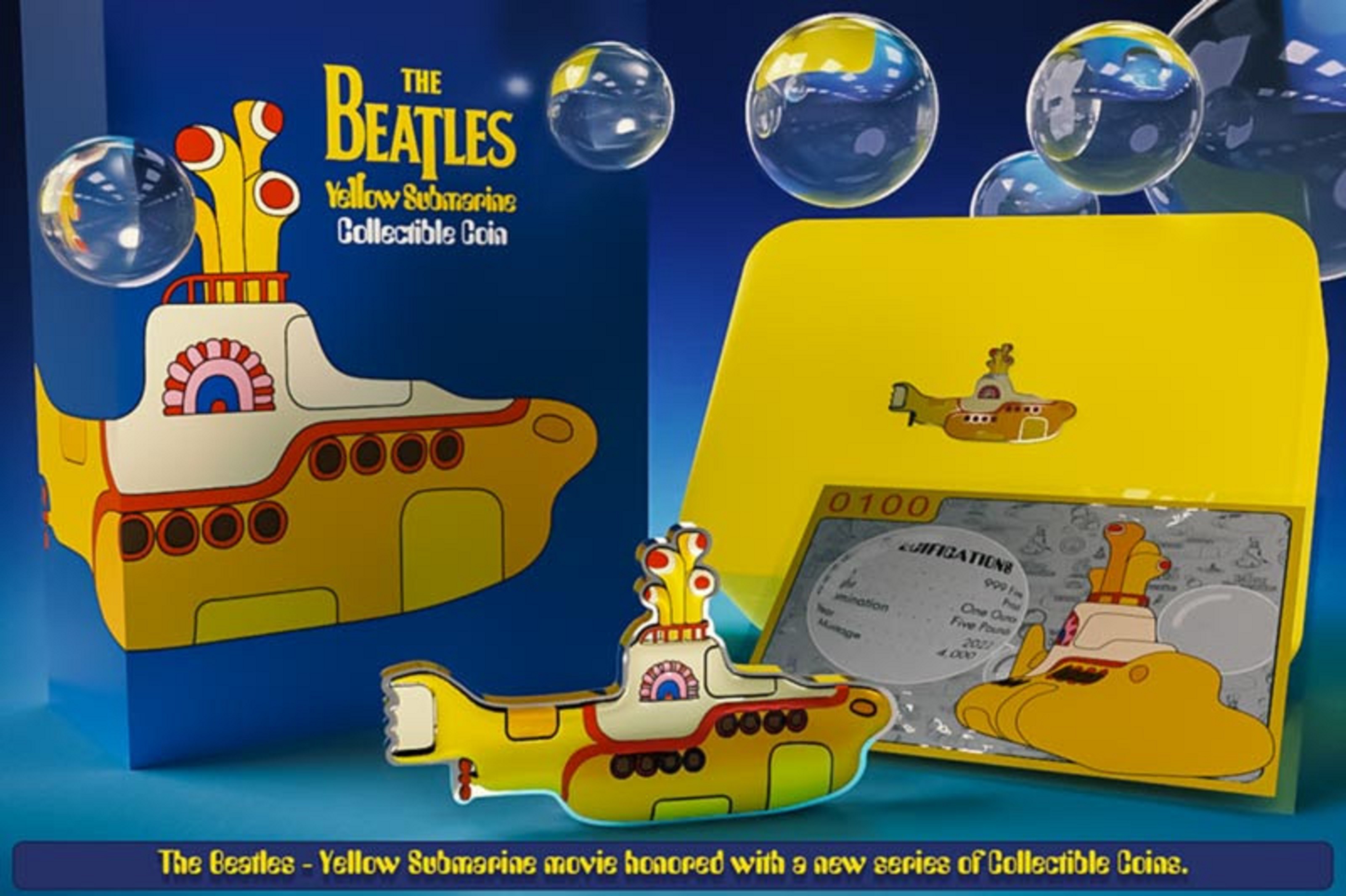 Collectible Coins featuring The Beatles – Yellow Submarine Now Available