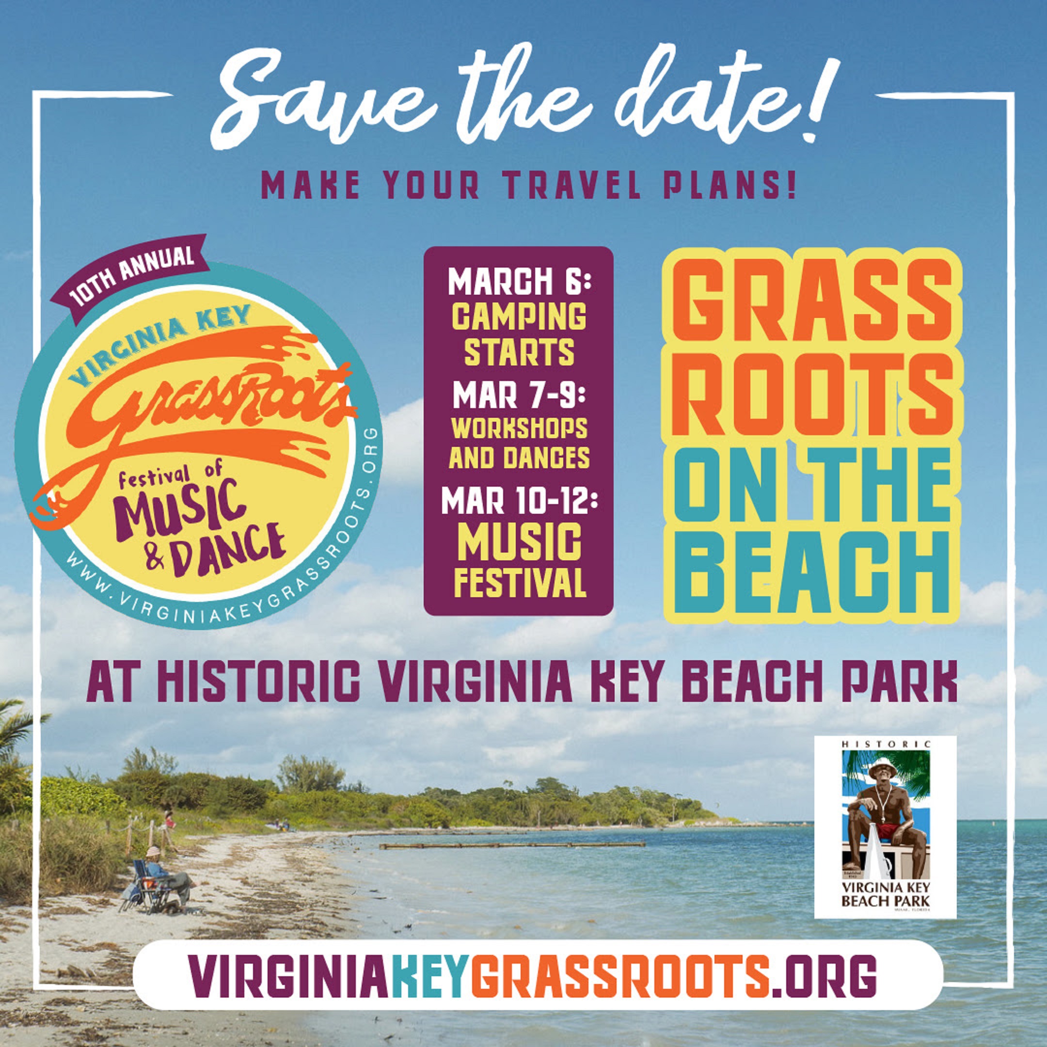 10th Annual Virginia Key GrassRoots Festival Dates Announced