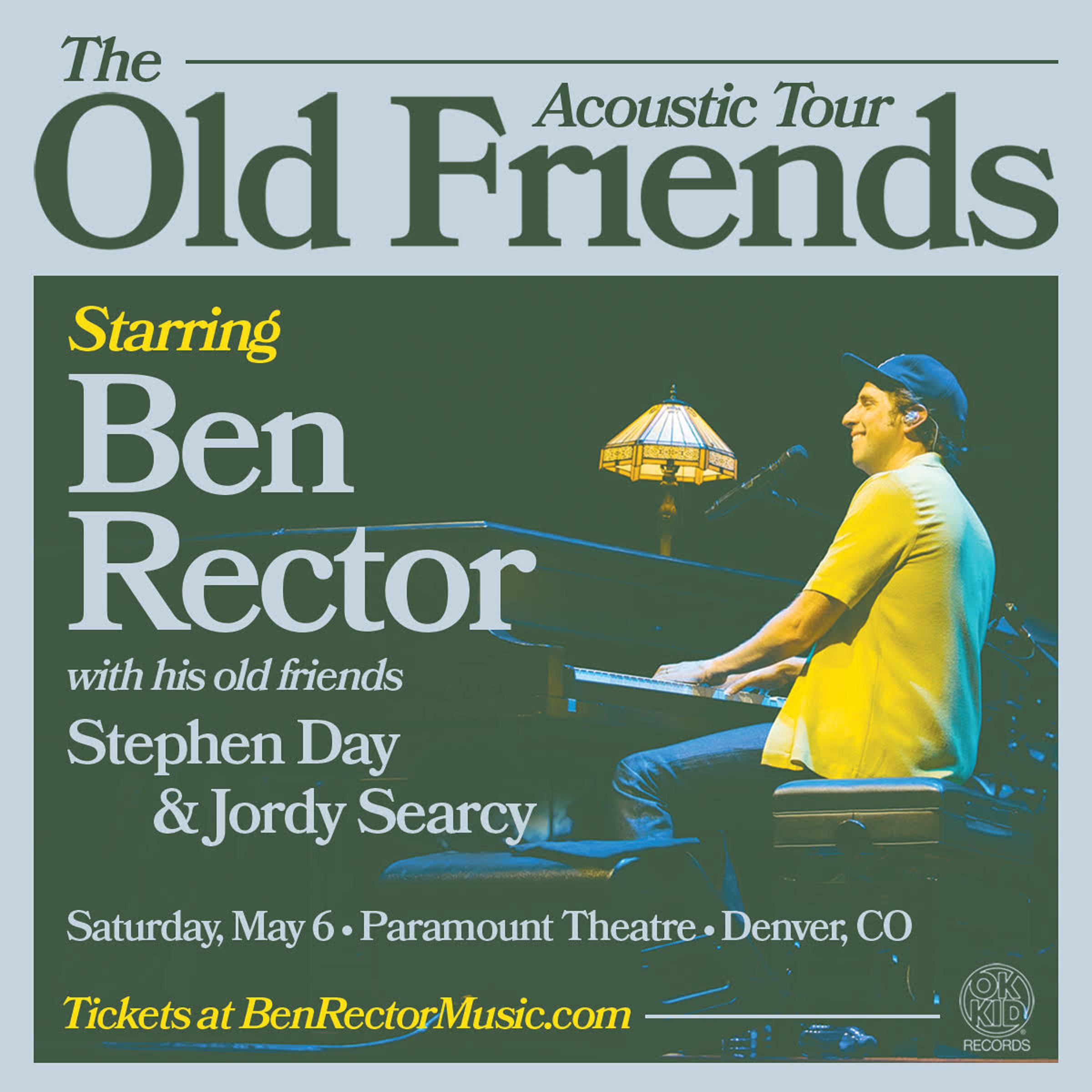 Ben Rector announces “The Old Friends Acoustic Tour”