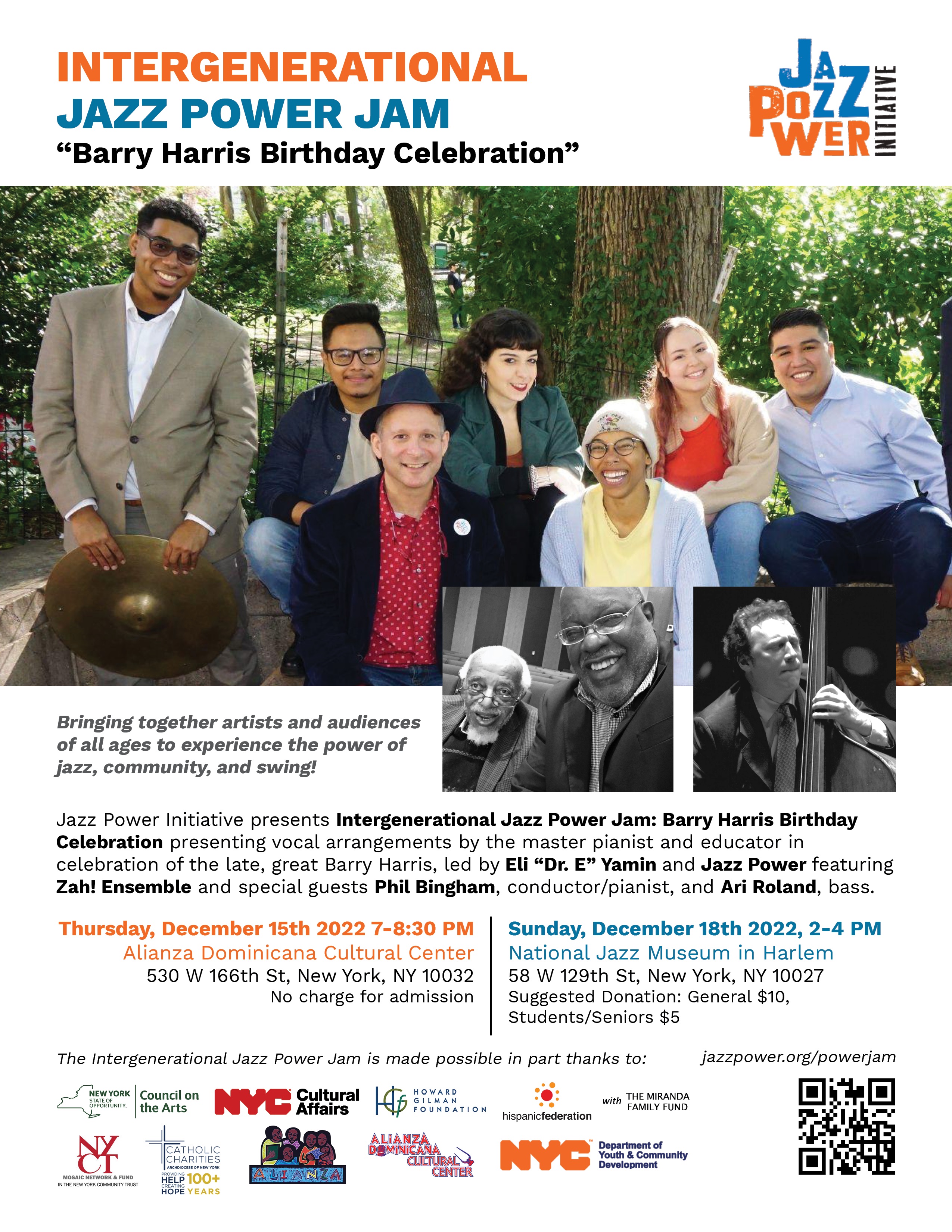 Celebrate Barry Harris with Jazz Power Initiative!