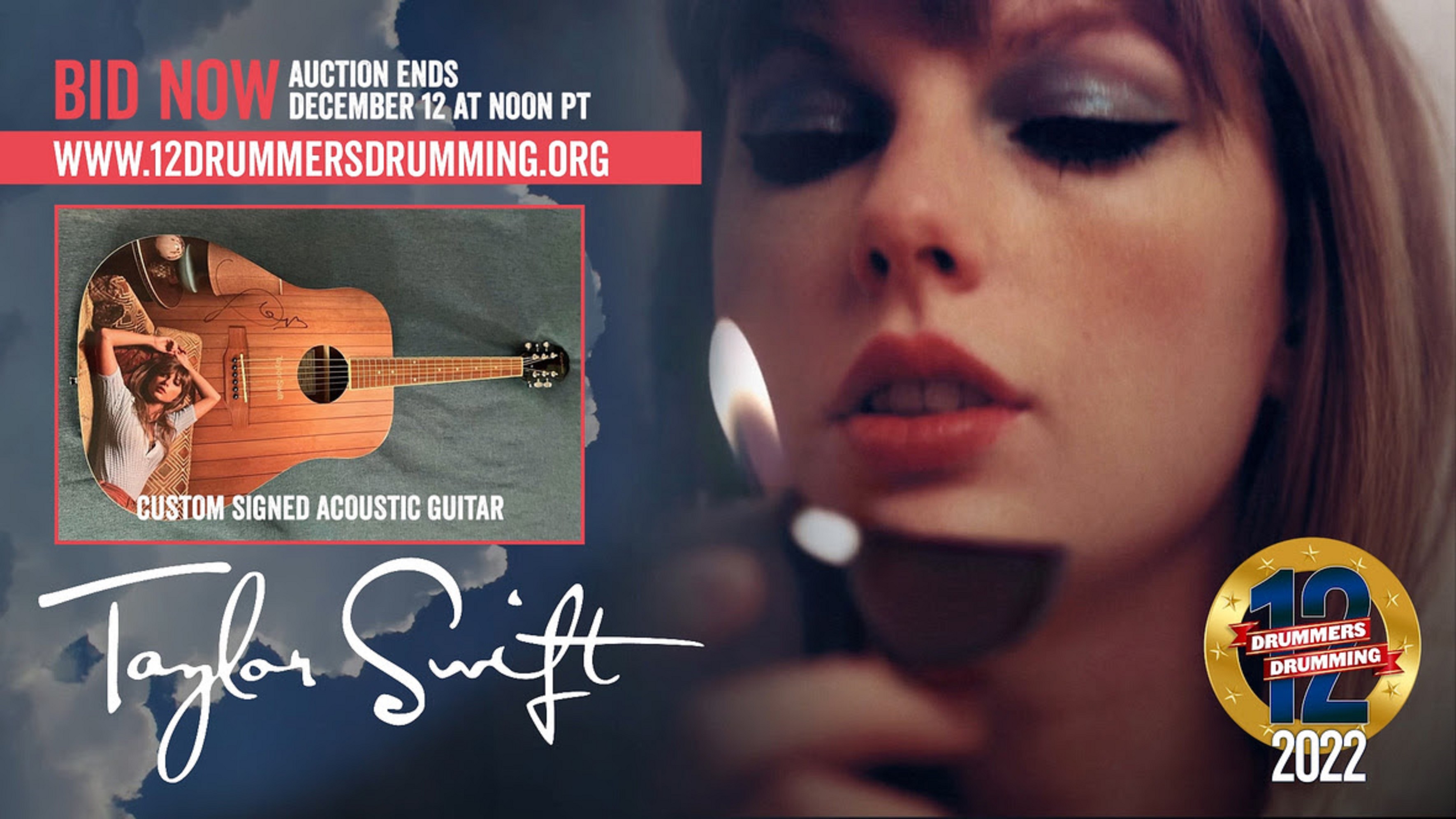 Guitar signed by Taylor Swift added to auction for Veterans and First Responders