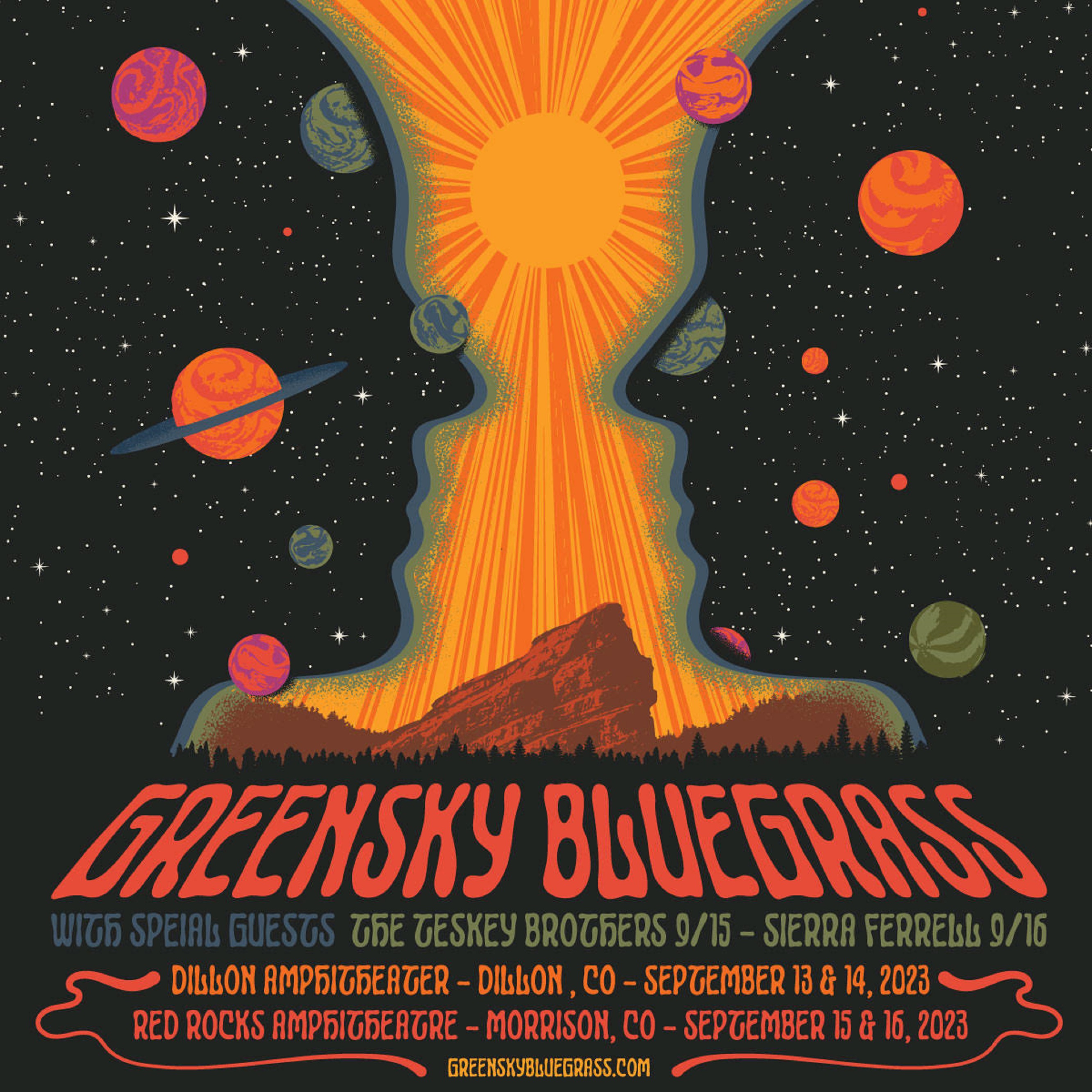 Greensky Bluegrass Announce 2023 Red Rocks & Dillon Amphitheater shows