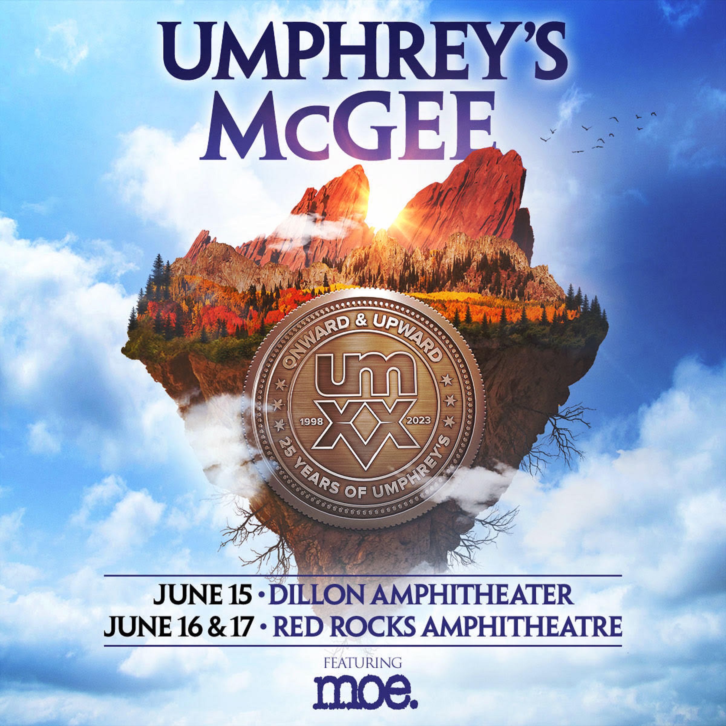 Umphrey's McGee with moe. Announce 2023 Red Rocks shows
